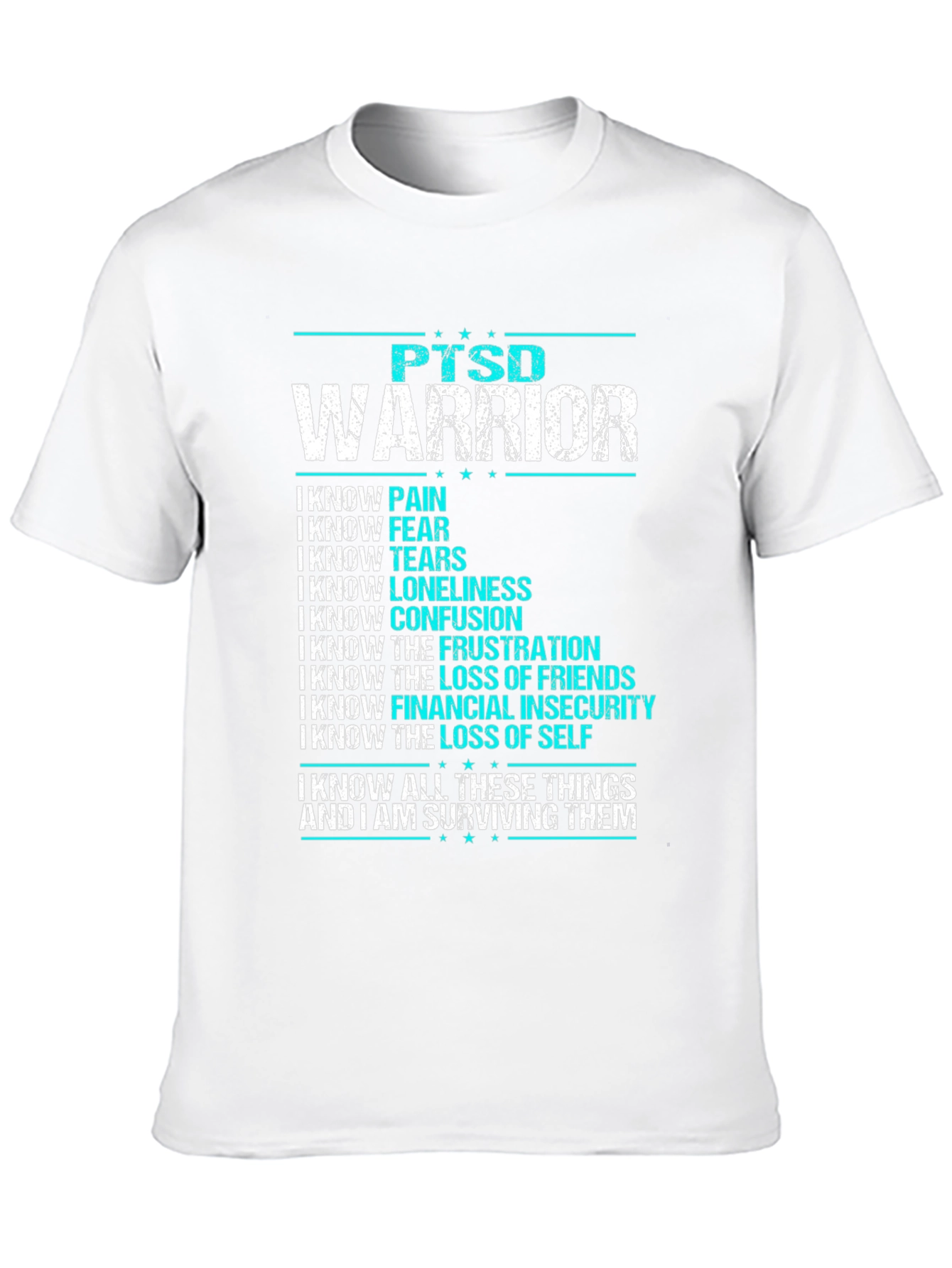 PTSD Warrior T-Shirt: Strength & Survival