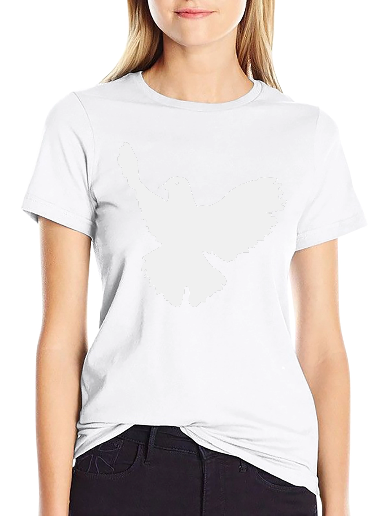 Dove Graphic T-Shirt - Black Short Sleeve Mens