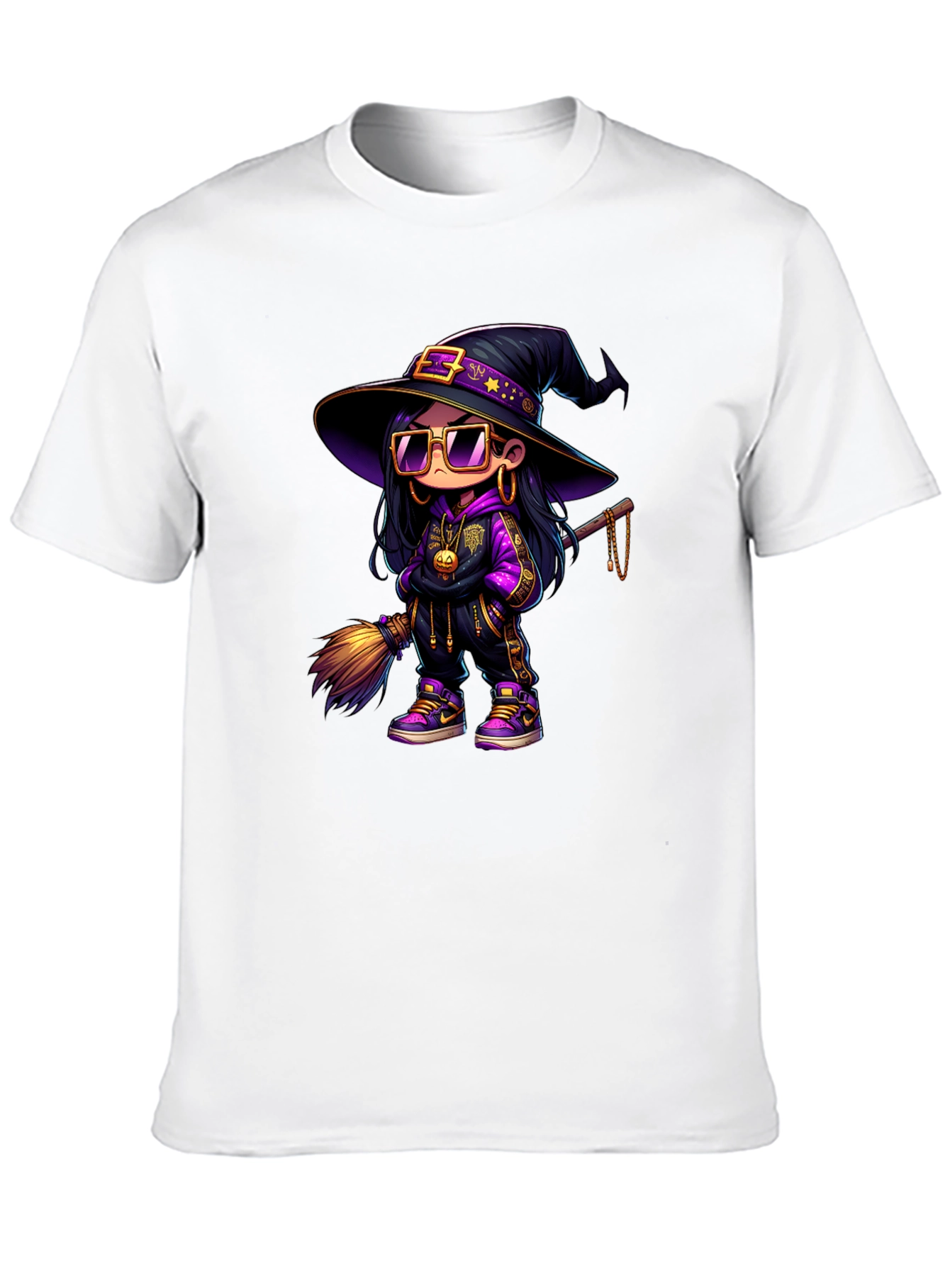 Witch Graphic Black T-Shirt