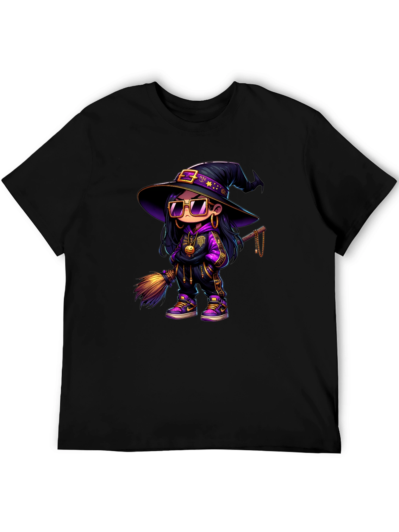 Witch Graphic Black T-Shirt