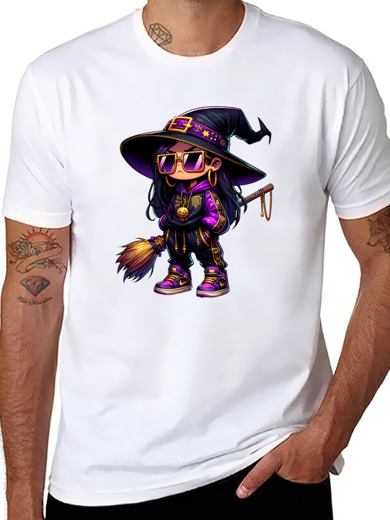 Witch Graphic Black T-Shirt