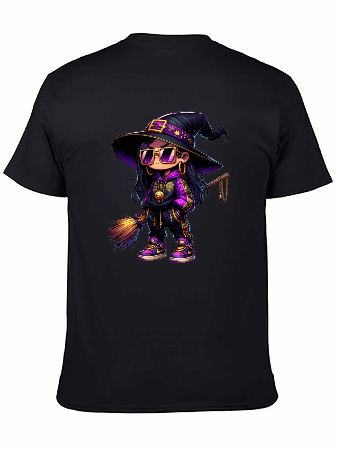 Witch Graphic Black T-Shirt