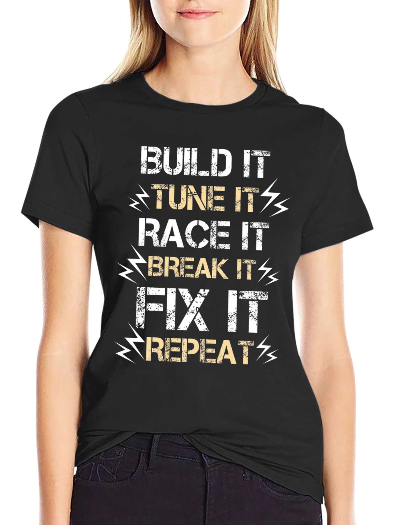 Build It Tune It Race It Mens T-Shirt