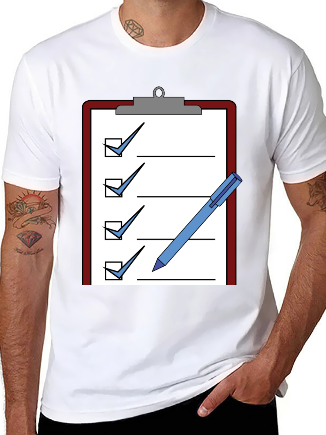 Checklist Graphic Tee - Complete Your Tasks!