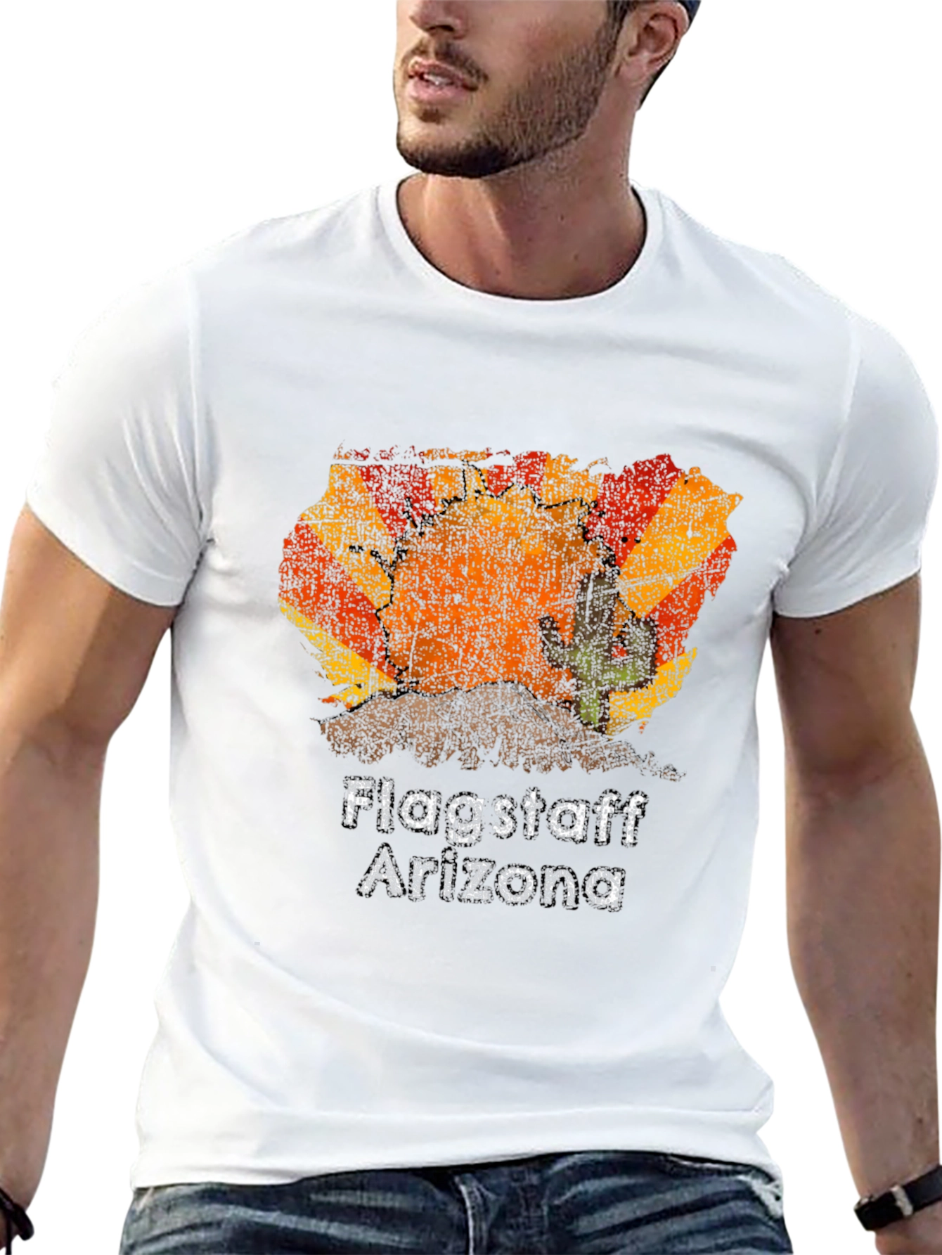 Flagstaff Arizona Graphic Tee - Desert Cactus T-Shirt
