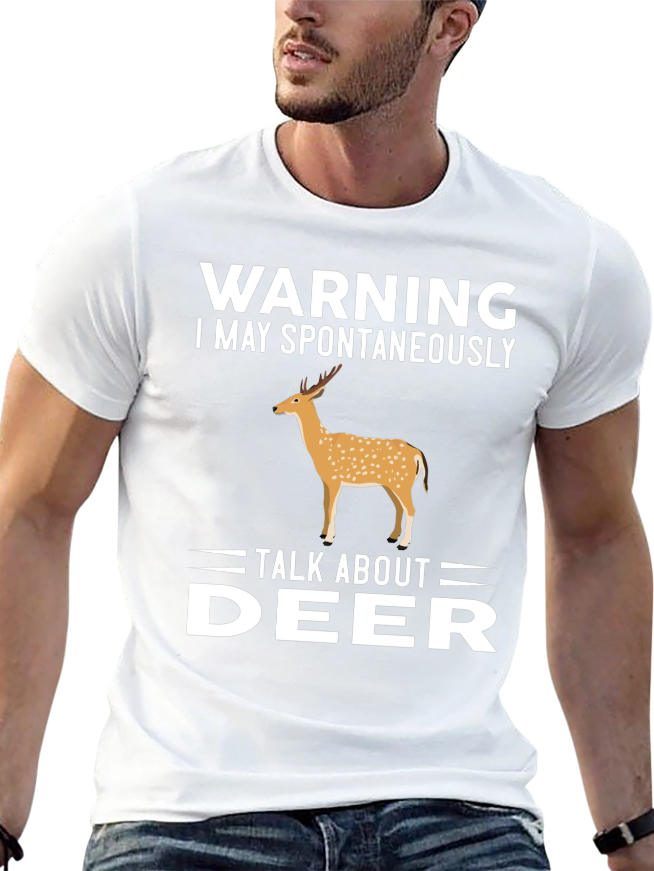Warning May Spontaneously Talk About Deer T-Shirt