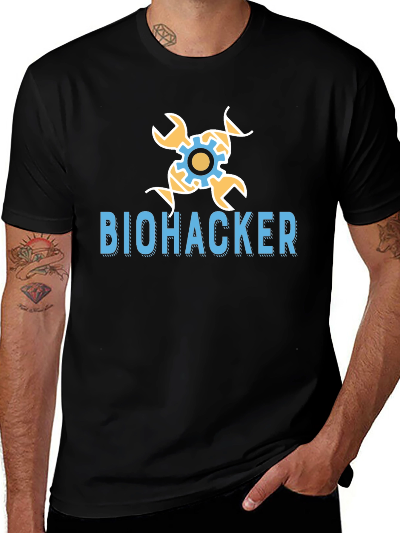Biohacker Graphic Tee - Black