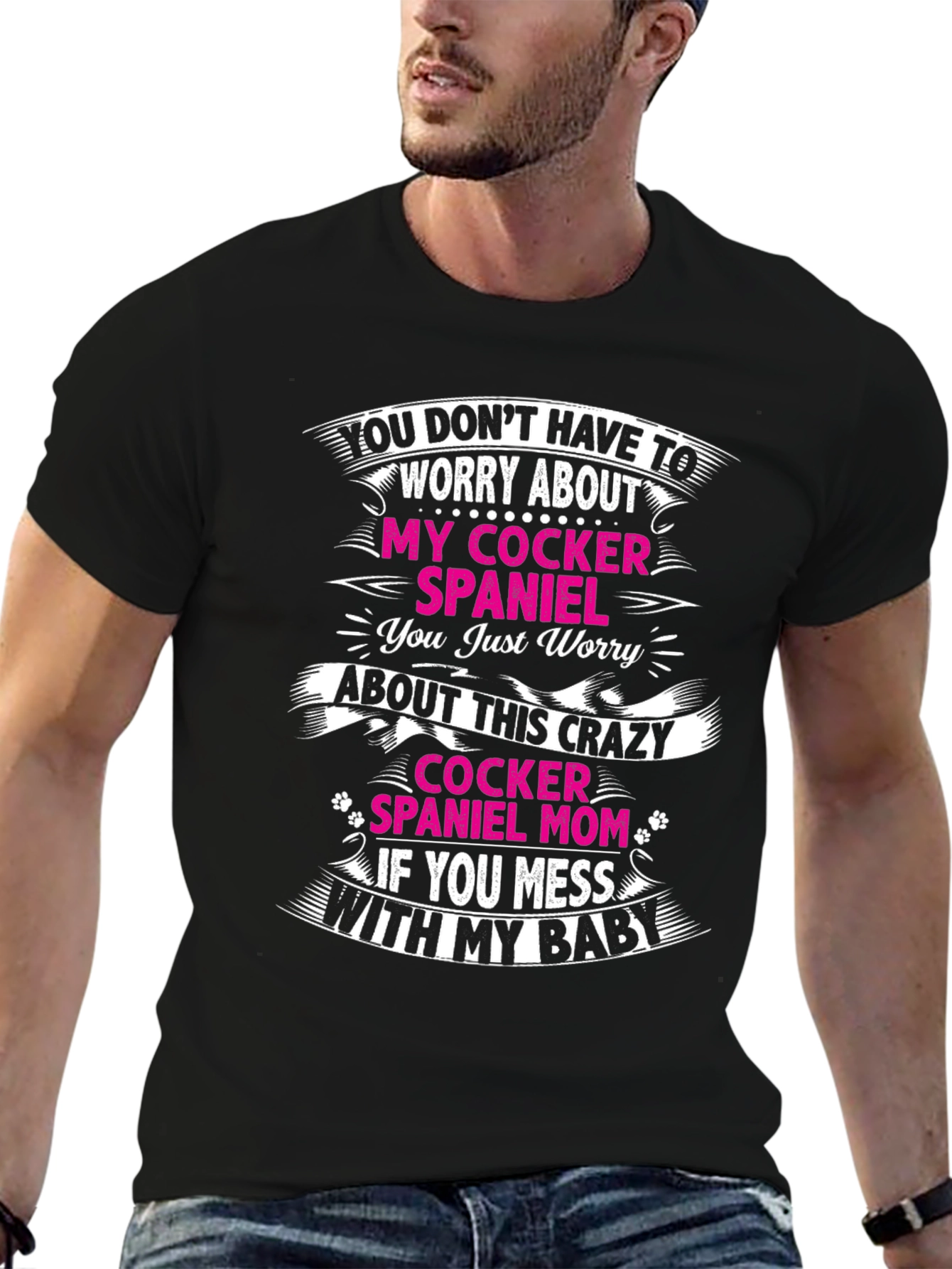 Crazy Cocker Spaniel Mom T-Shirt