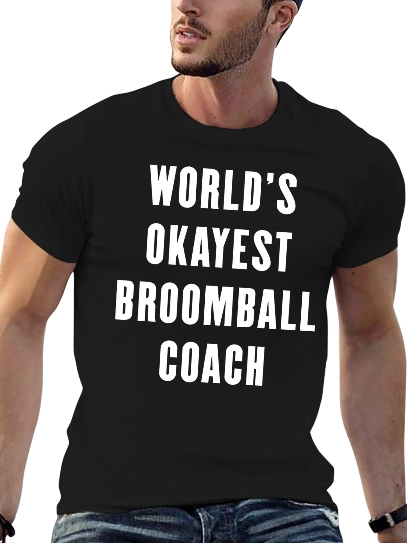 Worlds Okayest Broomball Coach T-Shirt