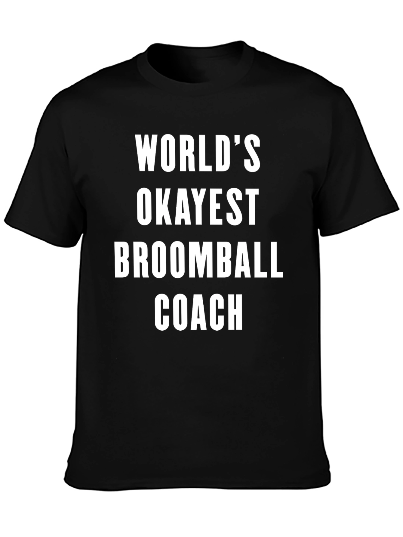 Worlds Okayest Broomball Coach T-Shirt