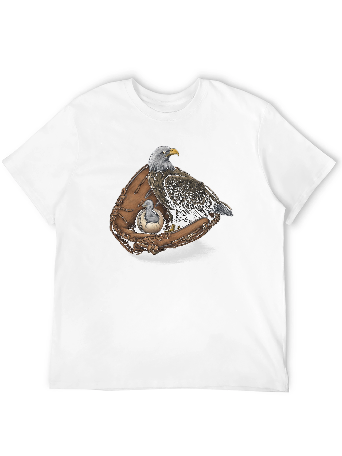 Eagle in Glove Graphic Tee - Black