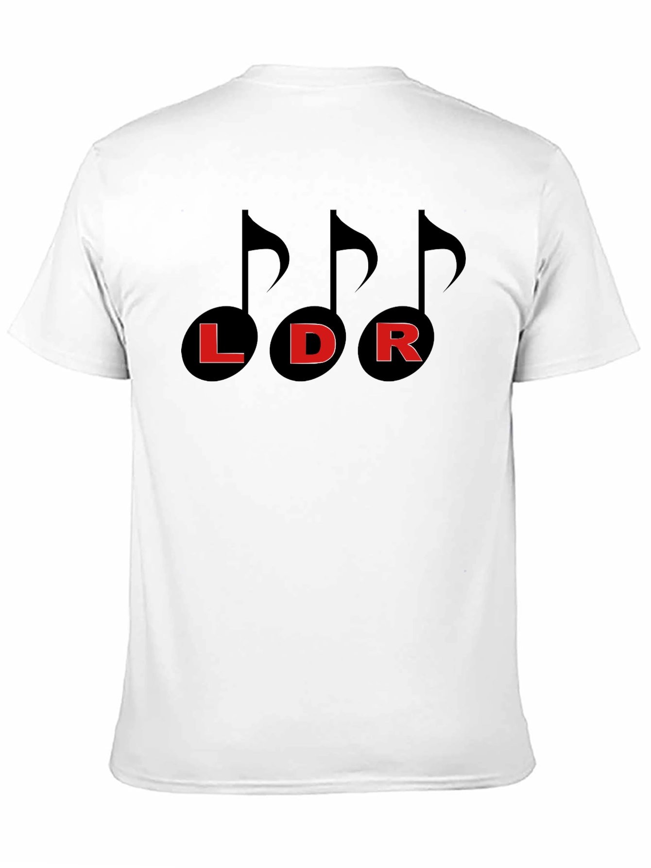 LDR Music Note Graphic Tee - Black Cotton Blend