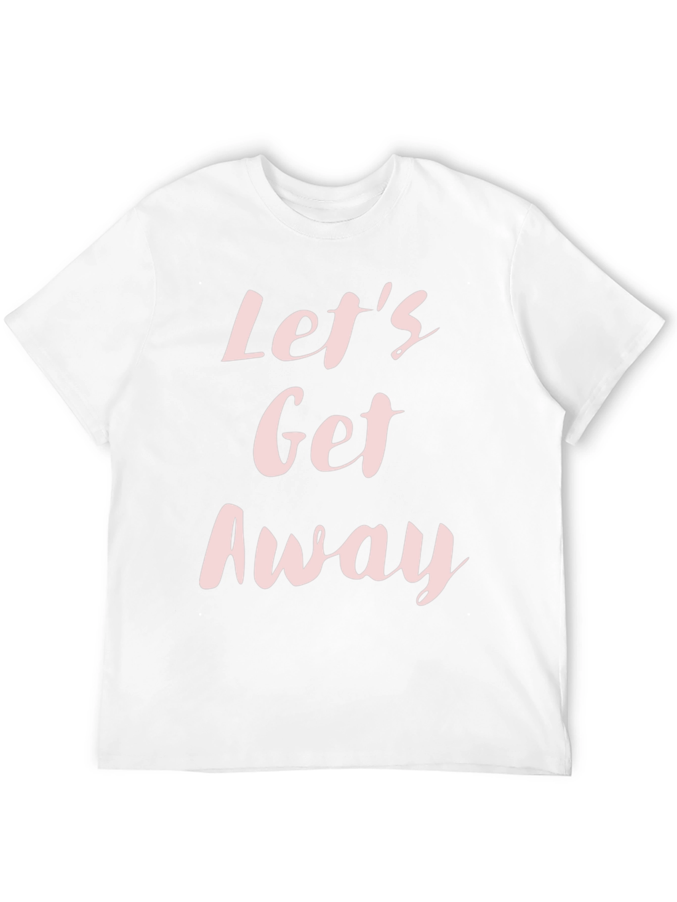 Lets Get Away Black Graphic Tee Shirt