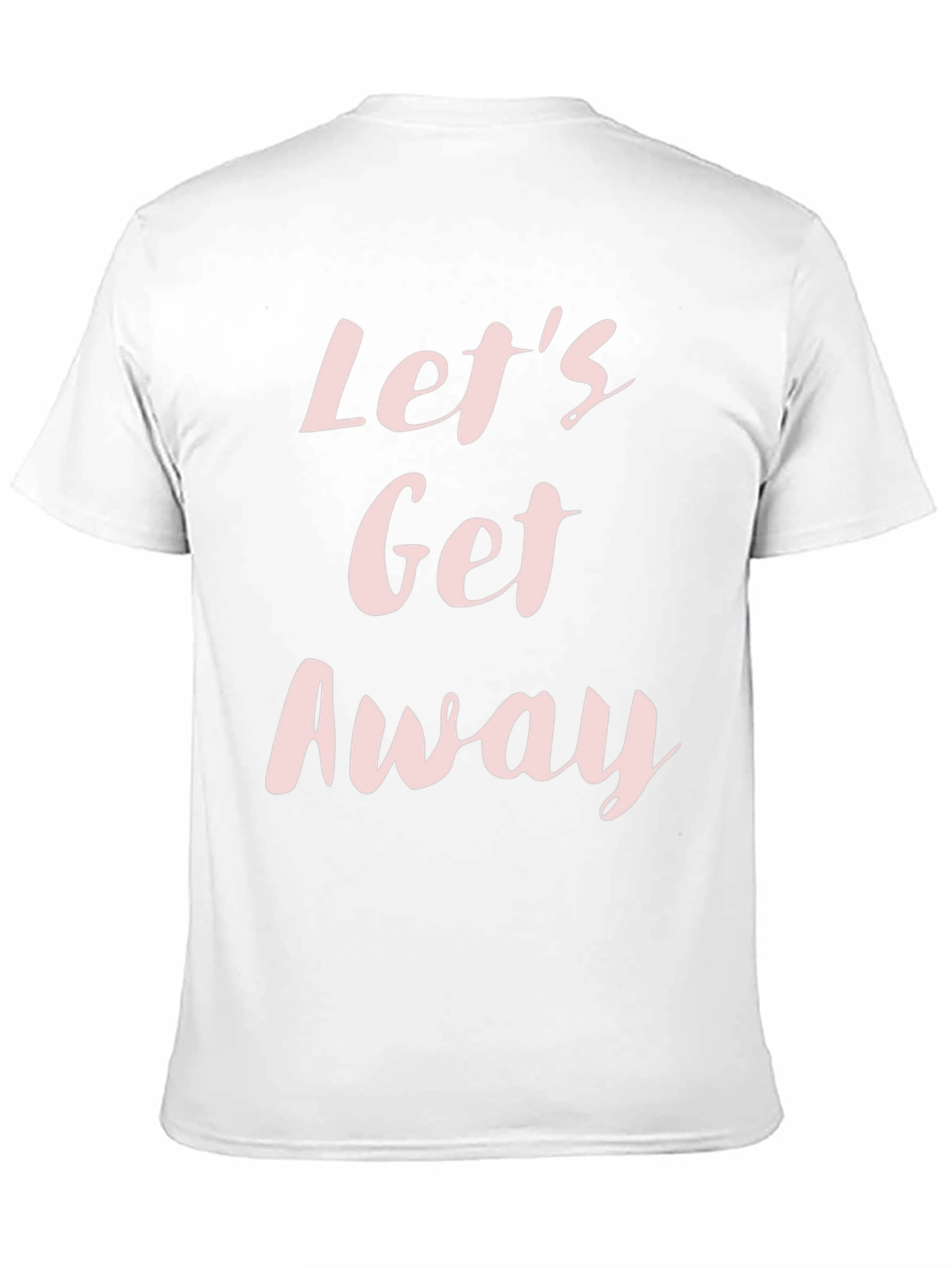 Lets Get Away Black Graphic Tee Shirt