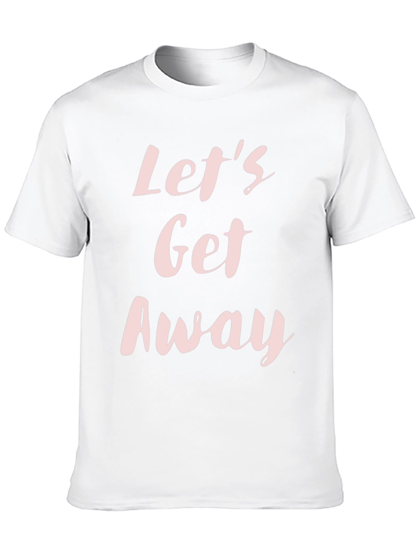 Lets Get Away Black Graphic Tee Shirt