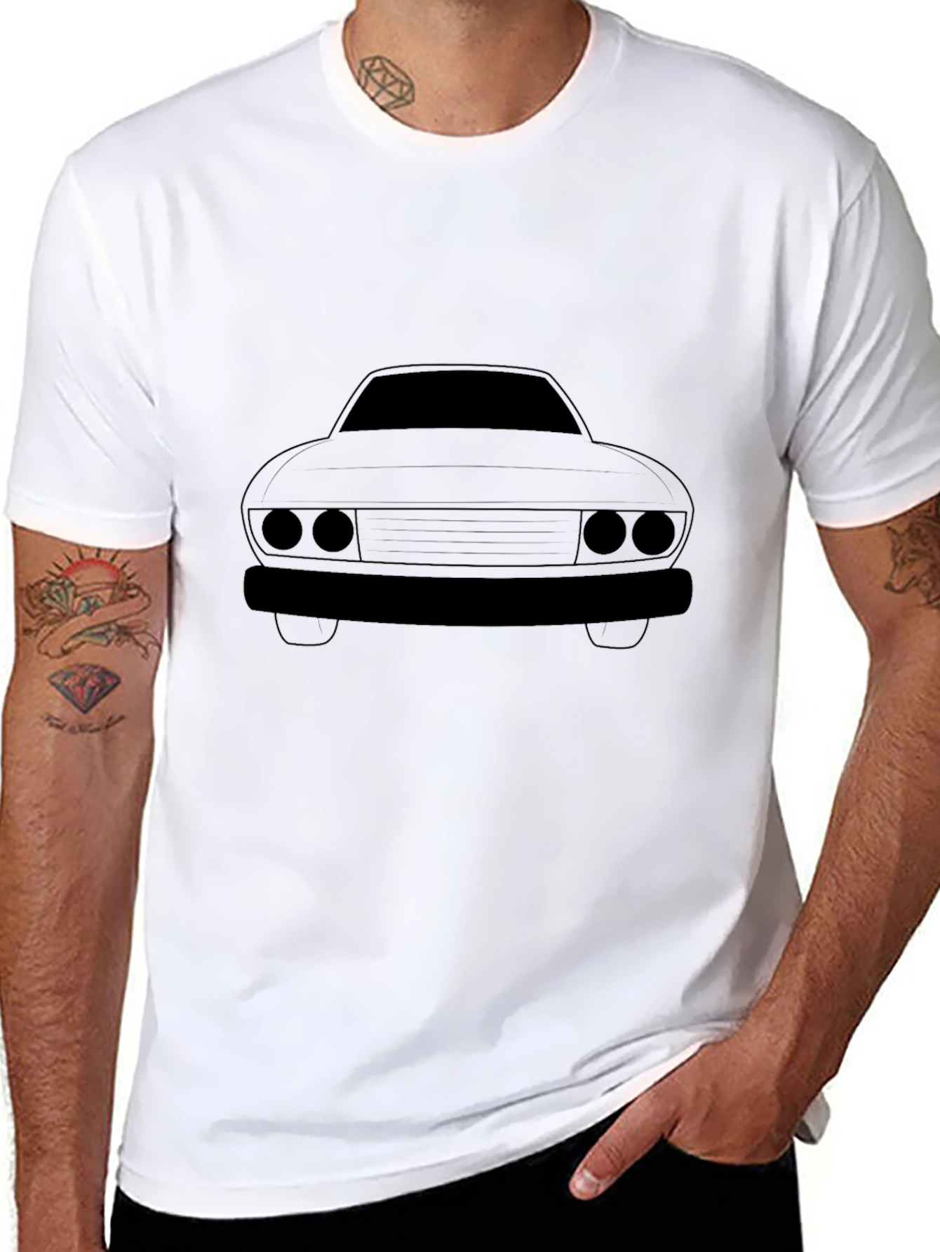 Classic Car Graphic Tee - Retro Style