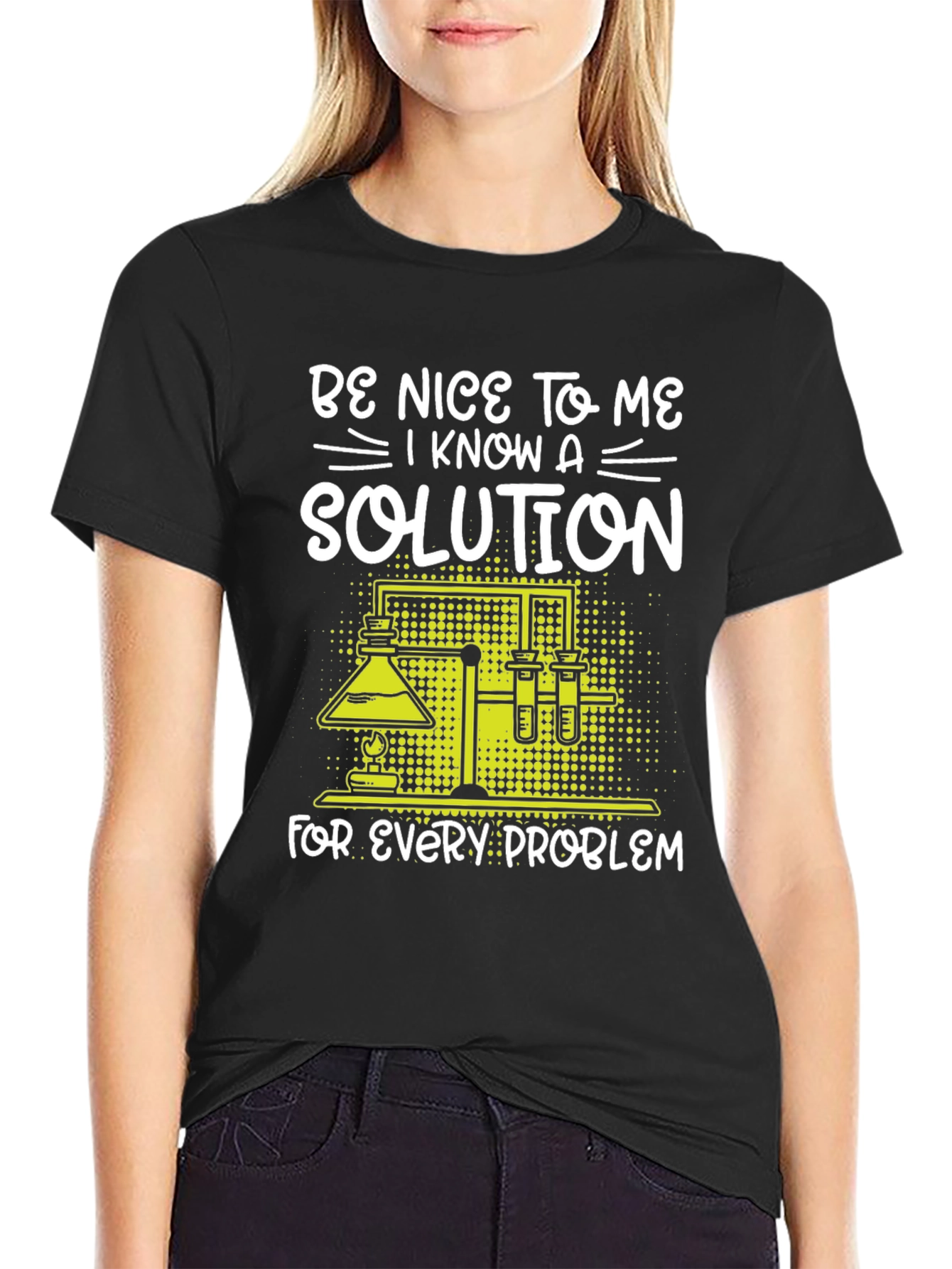 Be Nice to Me Science Solution T-Shirt