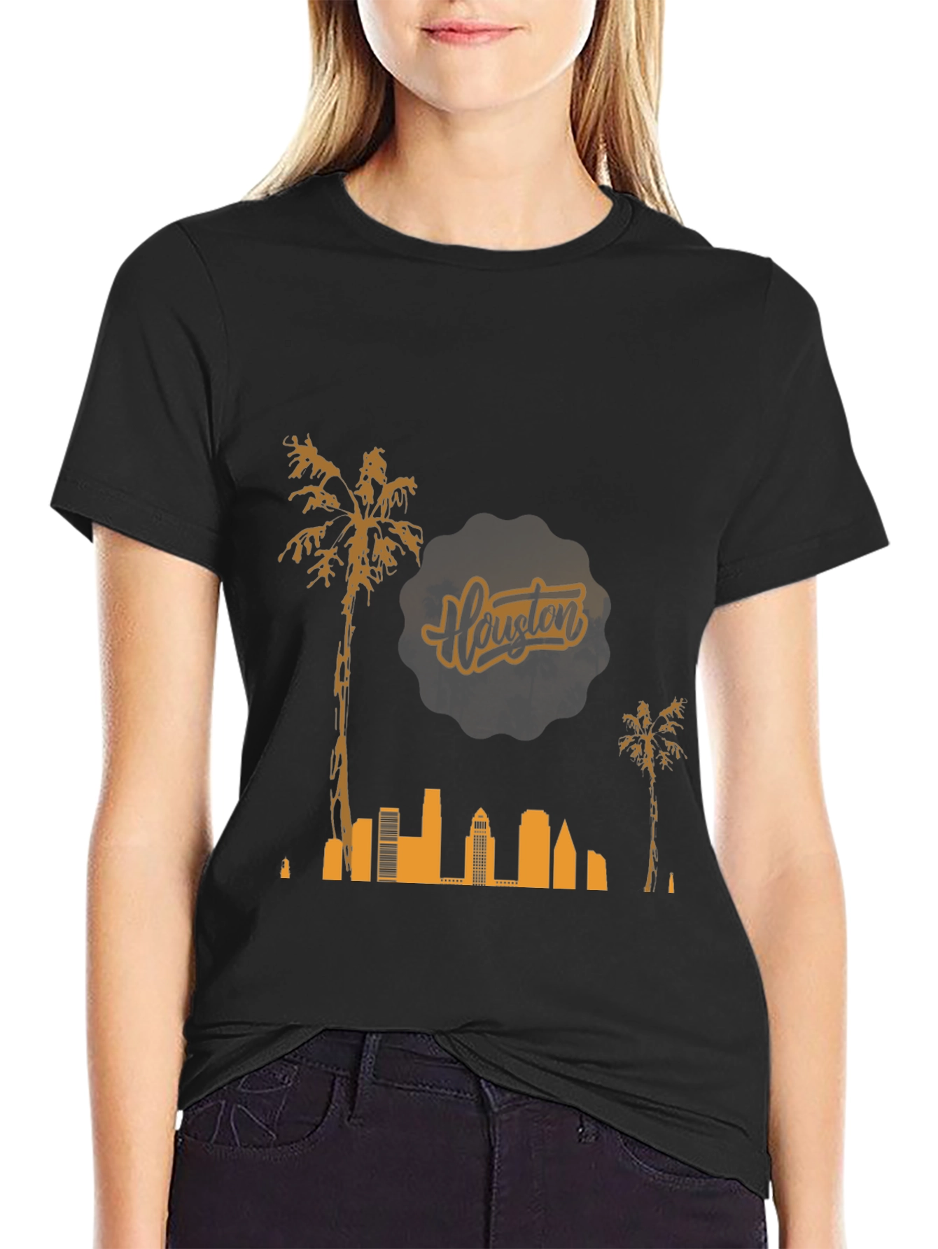 Houston Skyline Graphic T-Shirt