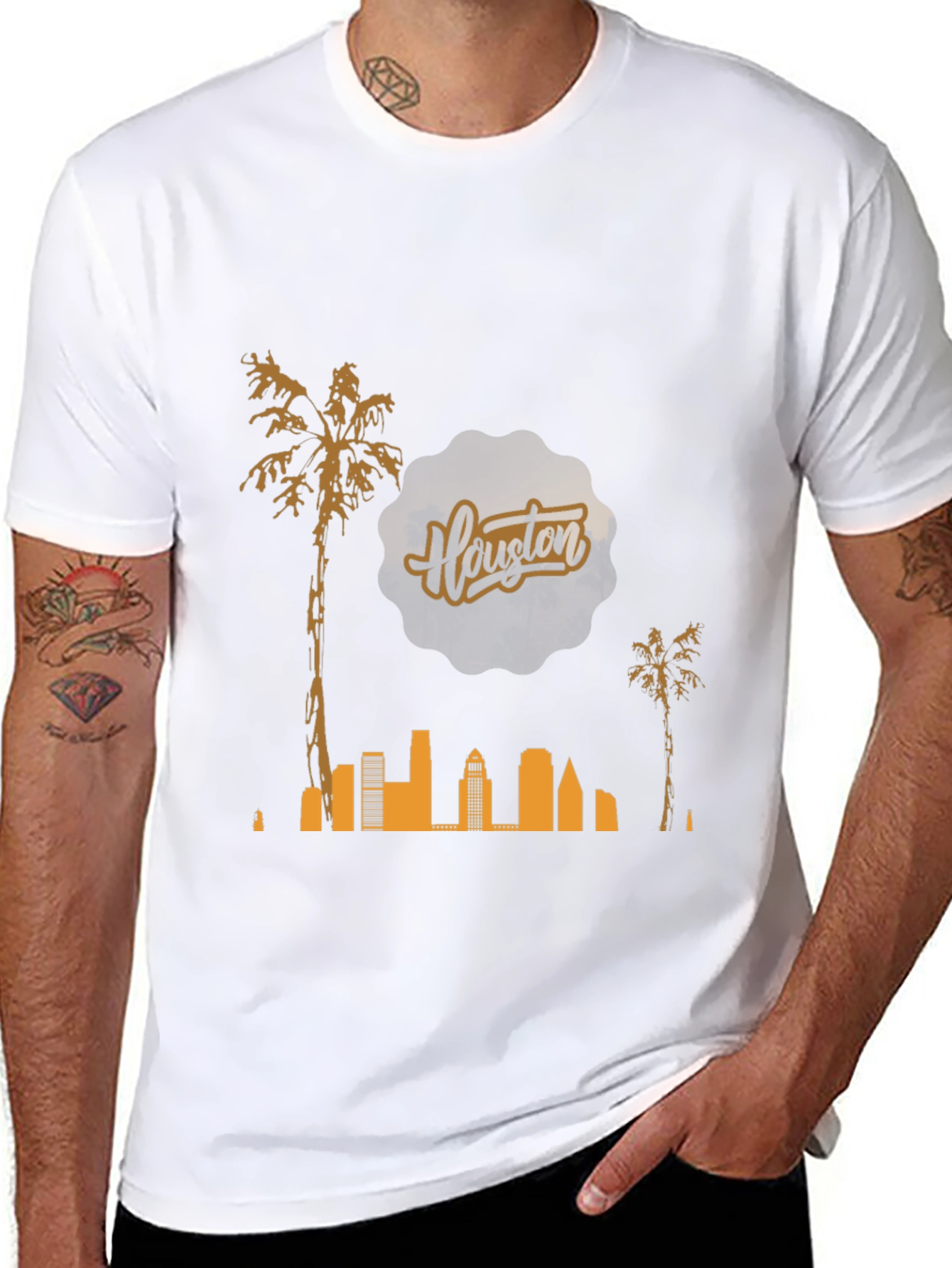 Houston Skyline Graphic T-Shirt