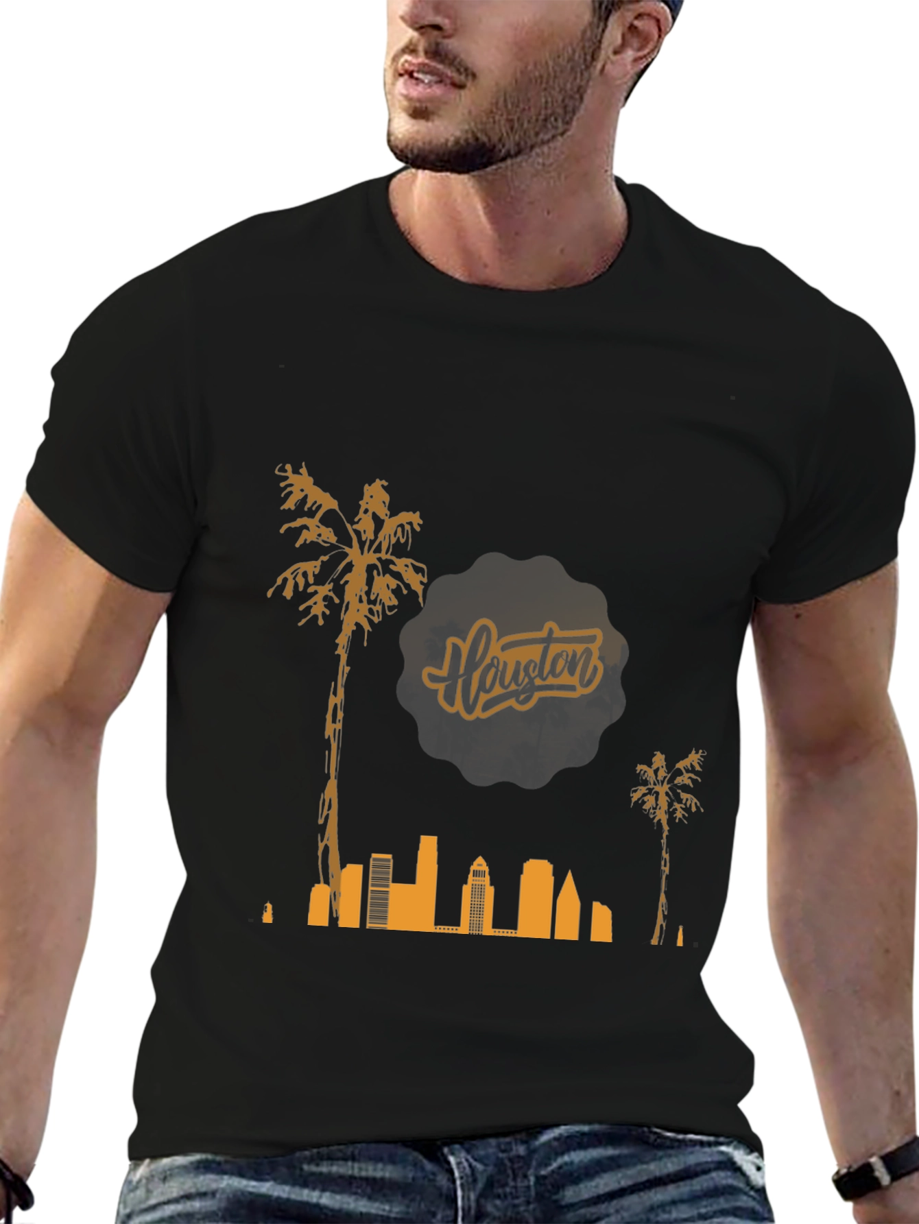 Houston Skyline Graphic T-Shirt