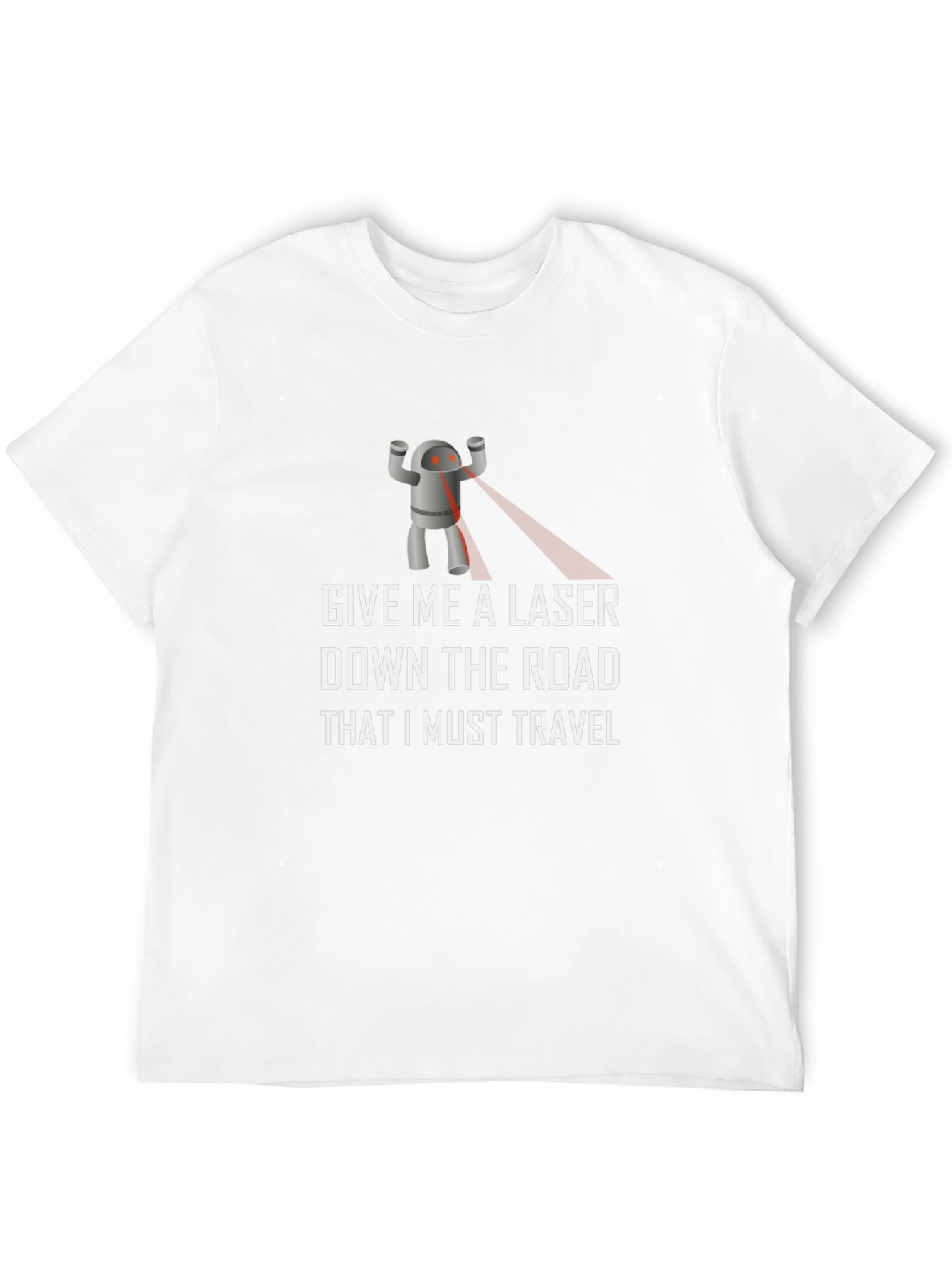 Laser Robot T-Shirt - Funny Sci-Fi Graphic Tee