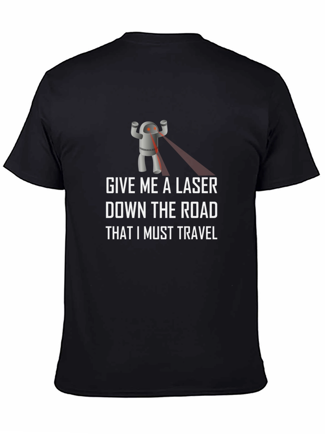 Laser Robot T-Shirt - Funny Sci-Fi Graphic Tee