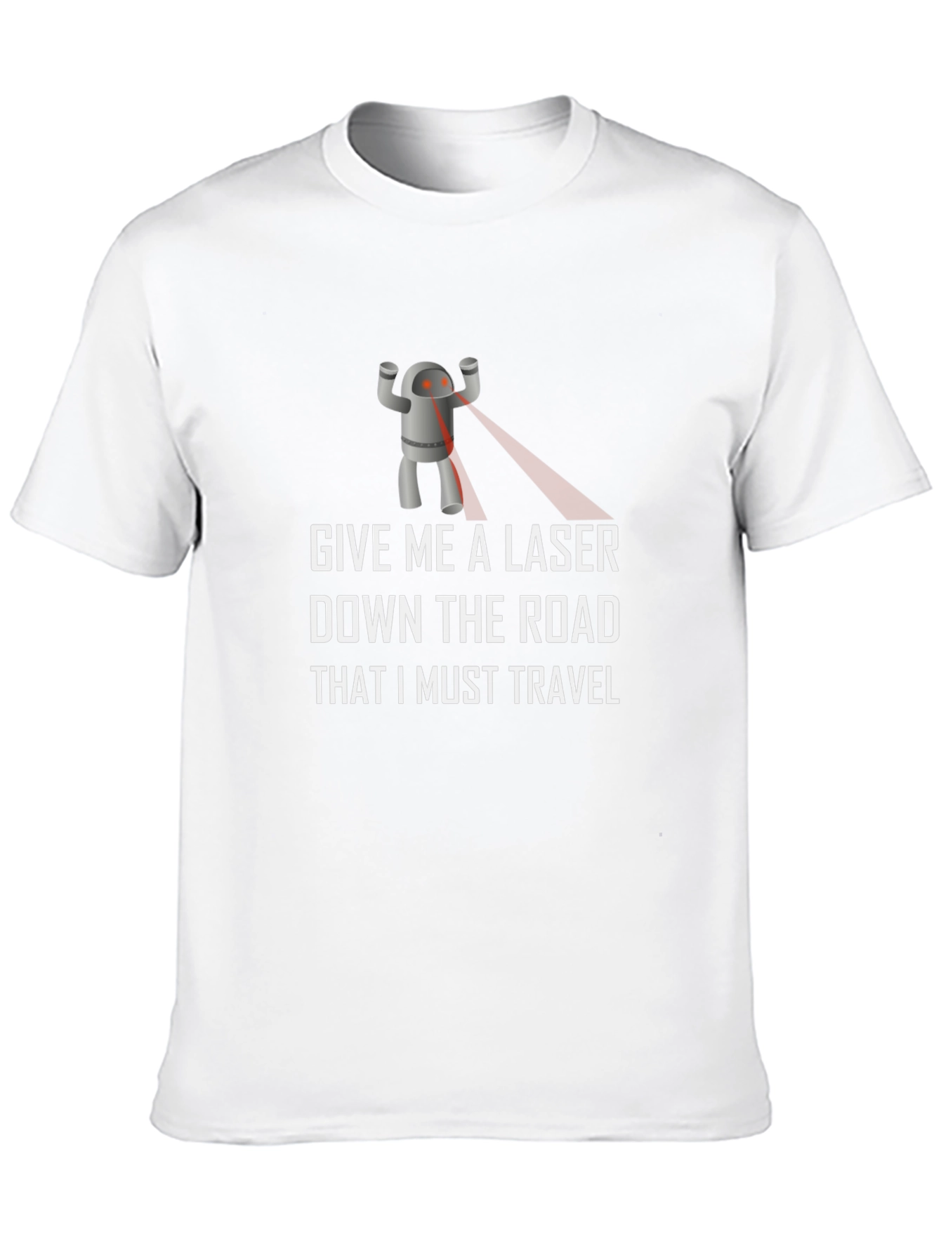 Laser Robot T-Shirt - Funny Sci-Fi Graphic Tee