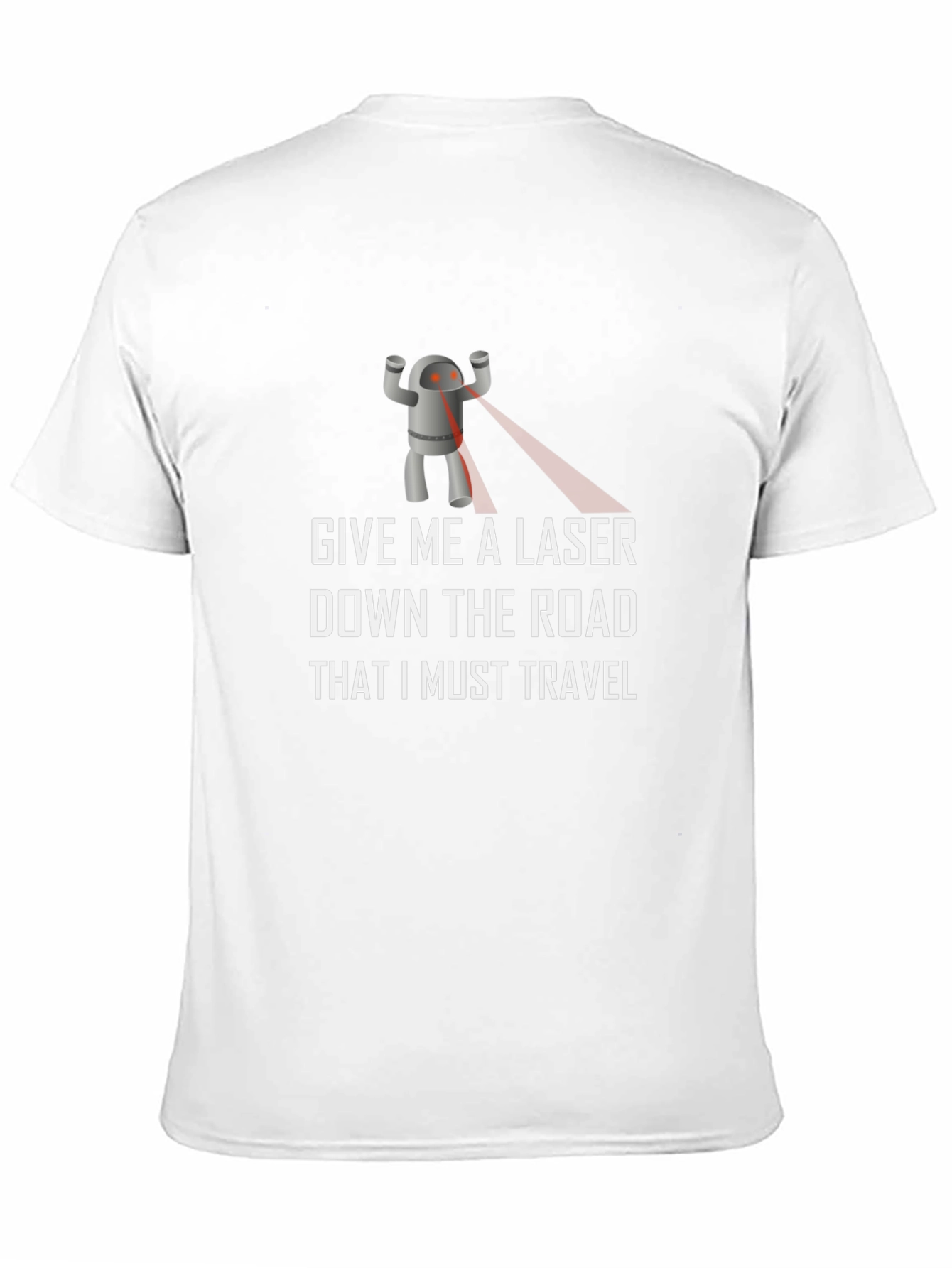 Laser Robot T-Shirt - Funny Sci-Fi Graphic Tee