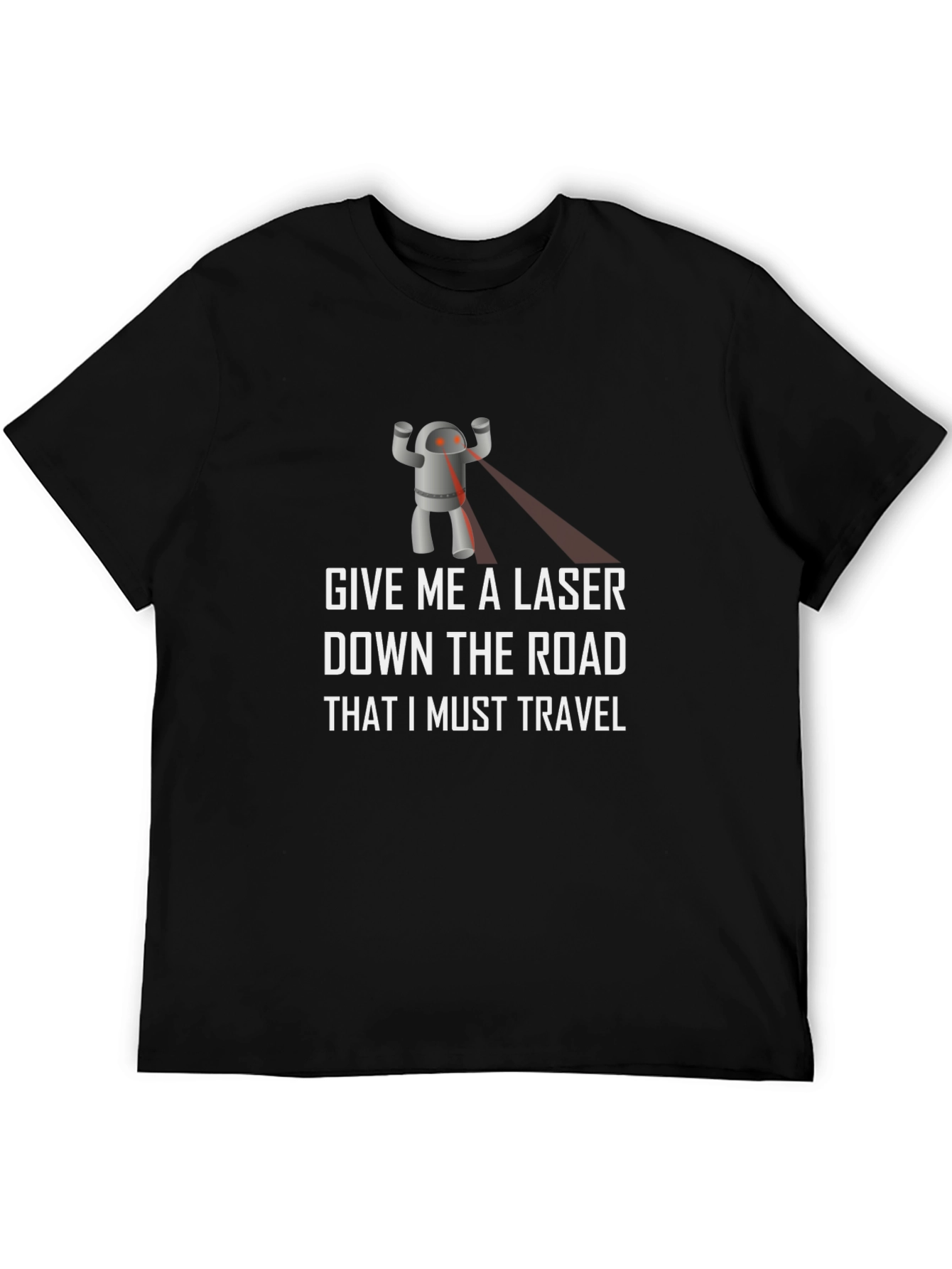 Laser Robot T-Shirt - Funny Sci-Fi Graphic Tee