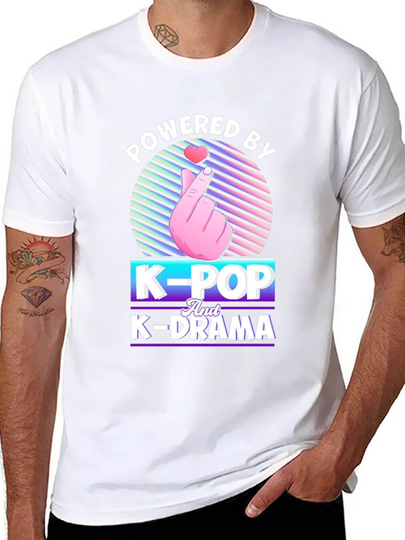 Powered by K-Pop and K-Drama T-Shirt