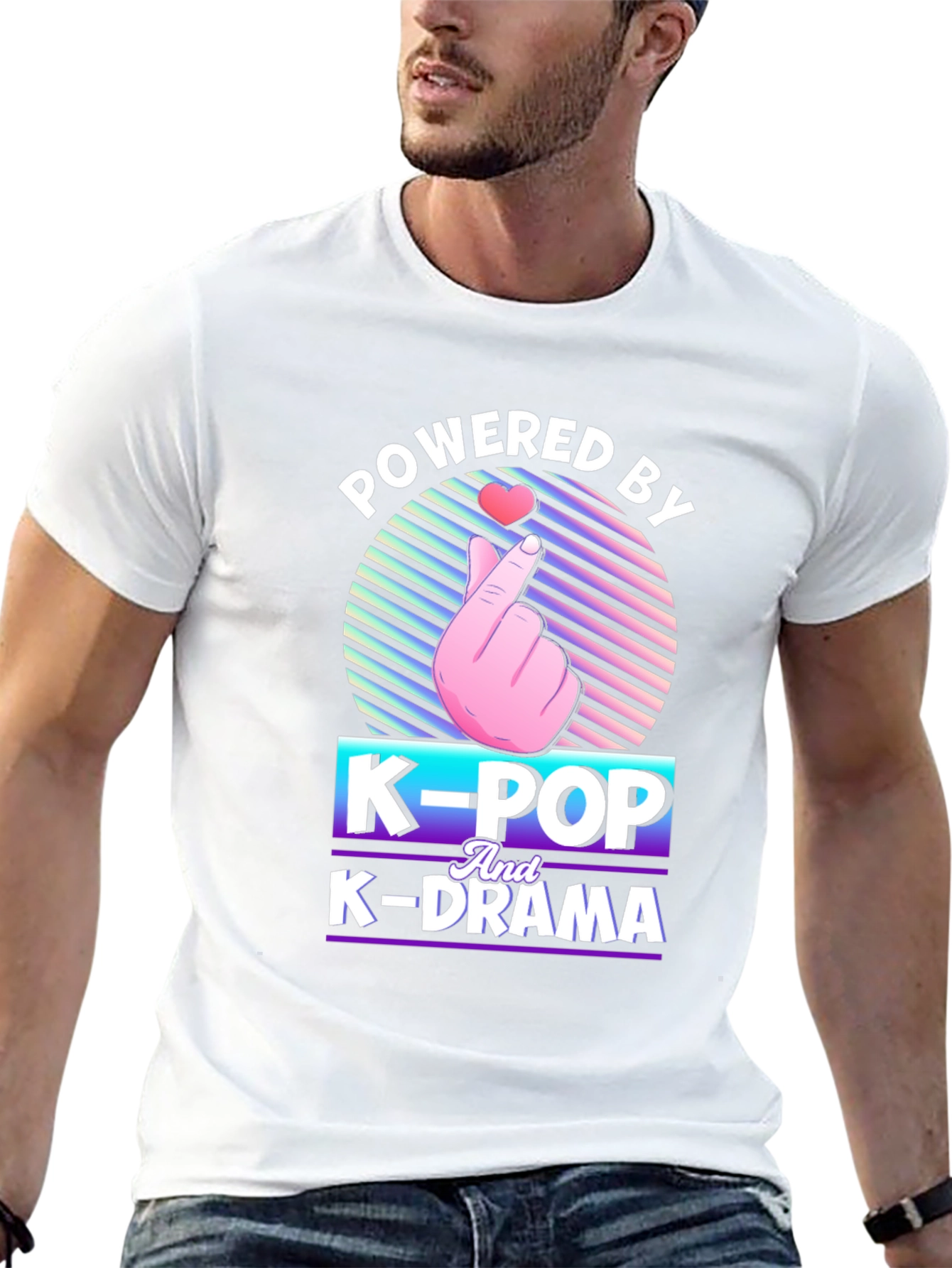 Powered by K-Pop and K-Drama T-Shirt