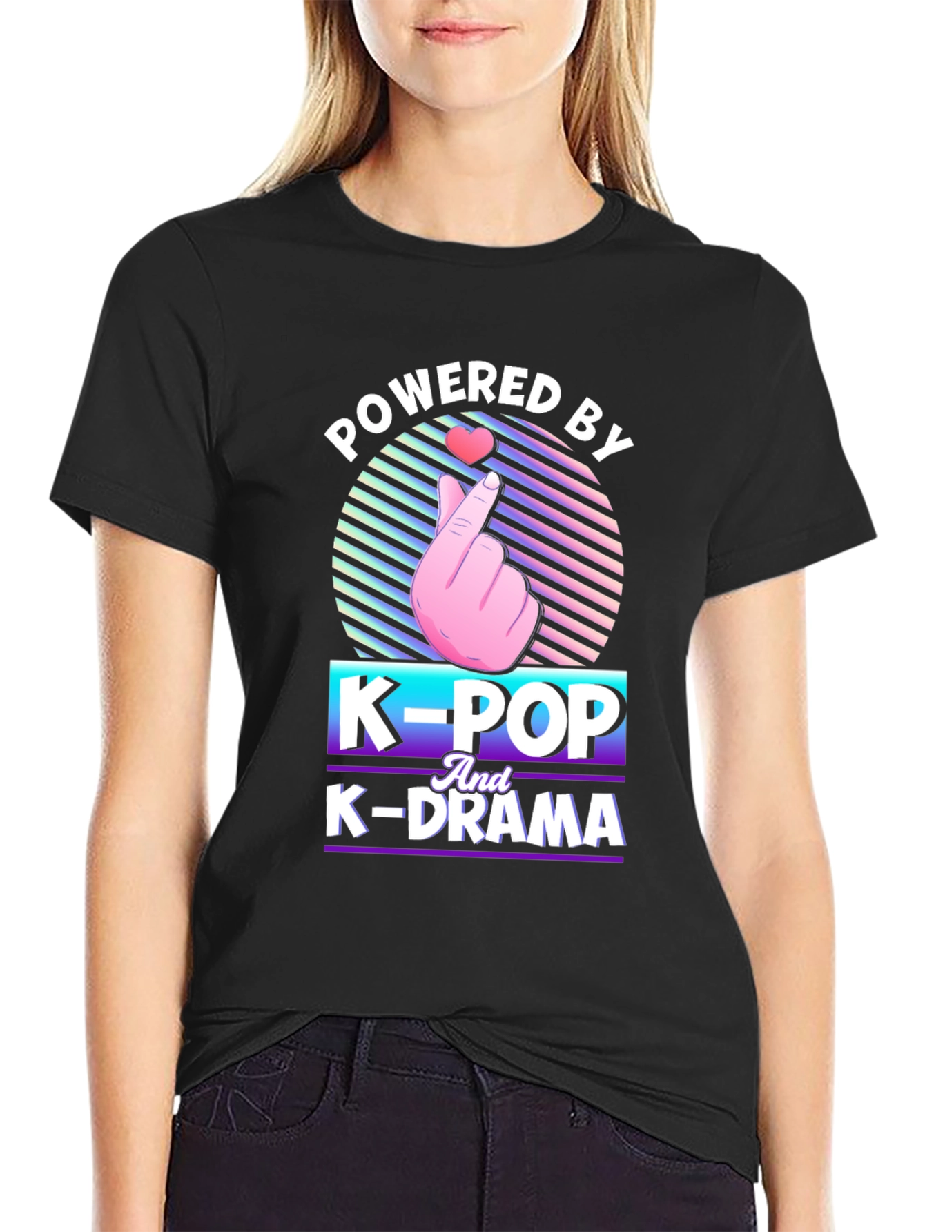 Powered by K-Pop and K-Drama T-Shirt
