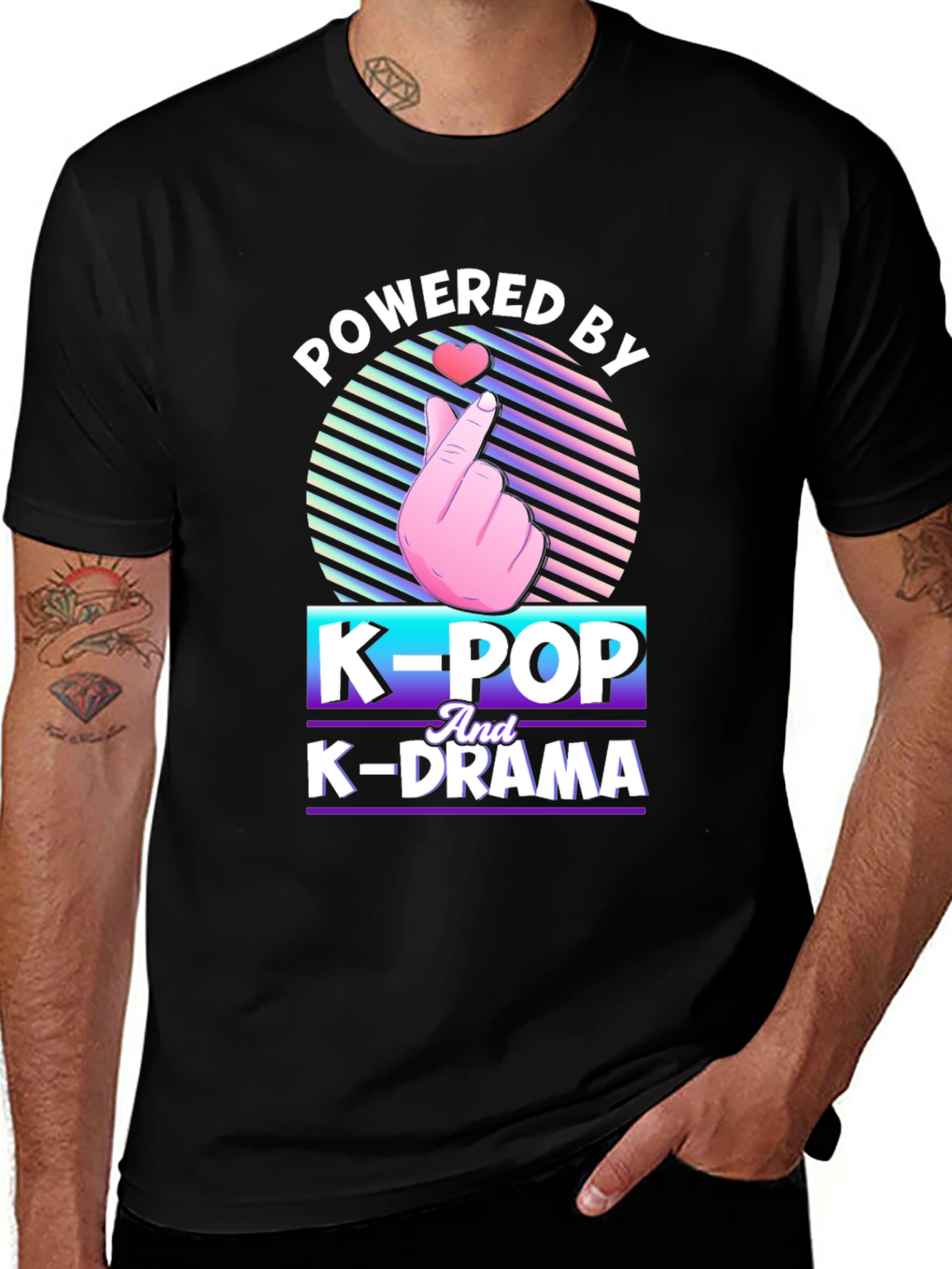 Powered by K-Pop and K-Drama T-Shirt