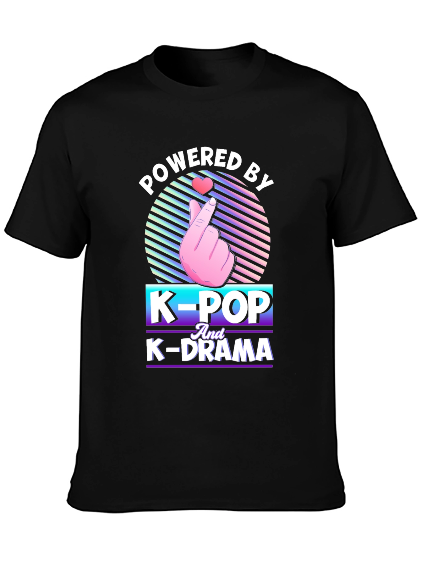 Powered by K-Pop and K-Drama T-Shirt