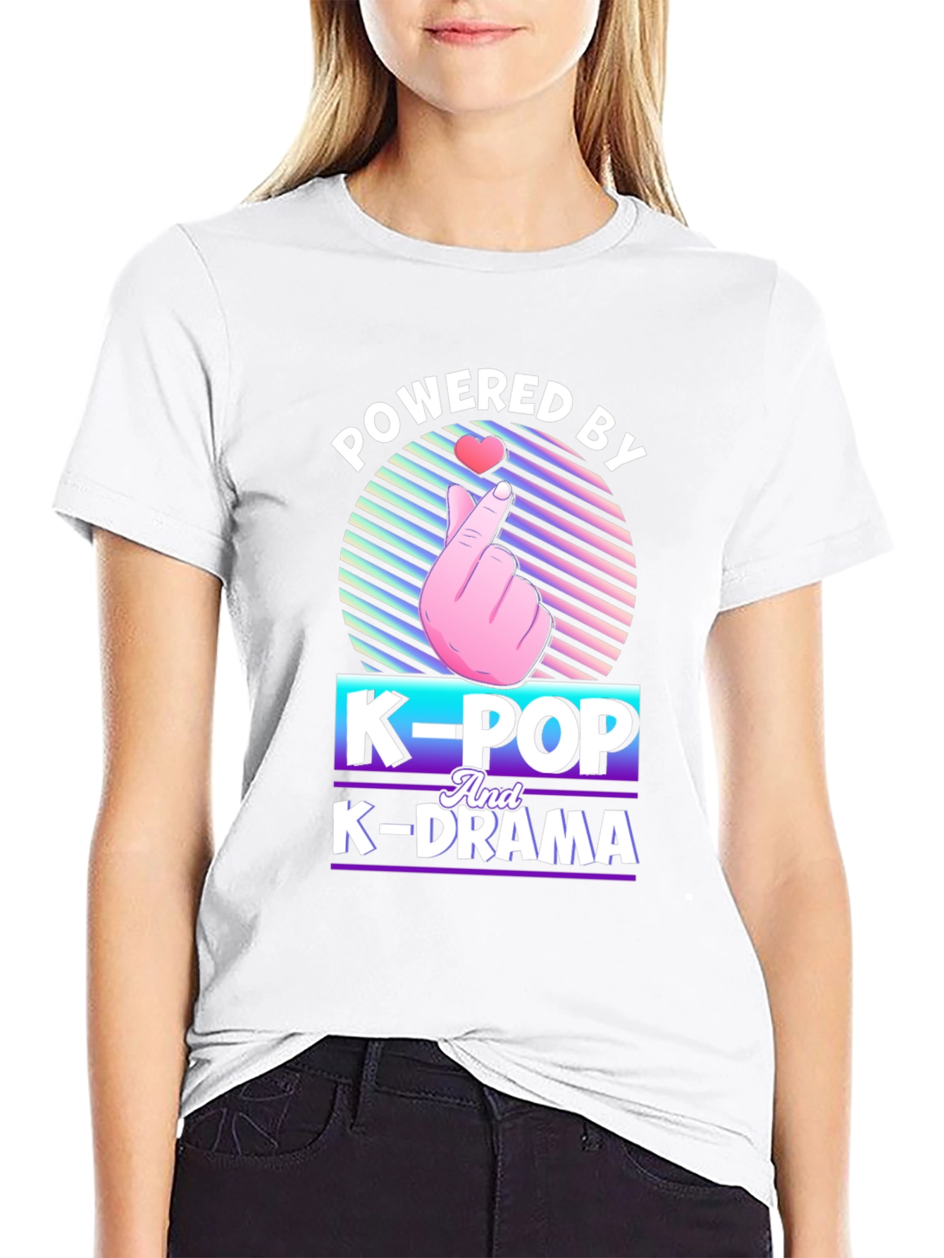Powered by K-Pop and K-Drama T-Shirt