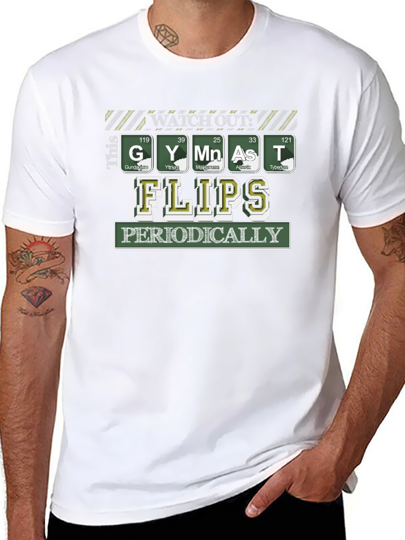 Watch Out Gymnast Flips Periodically T-Shirt