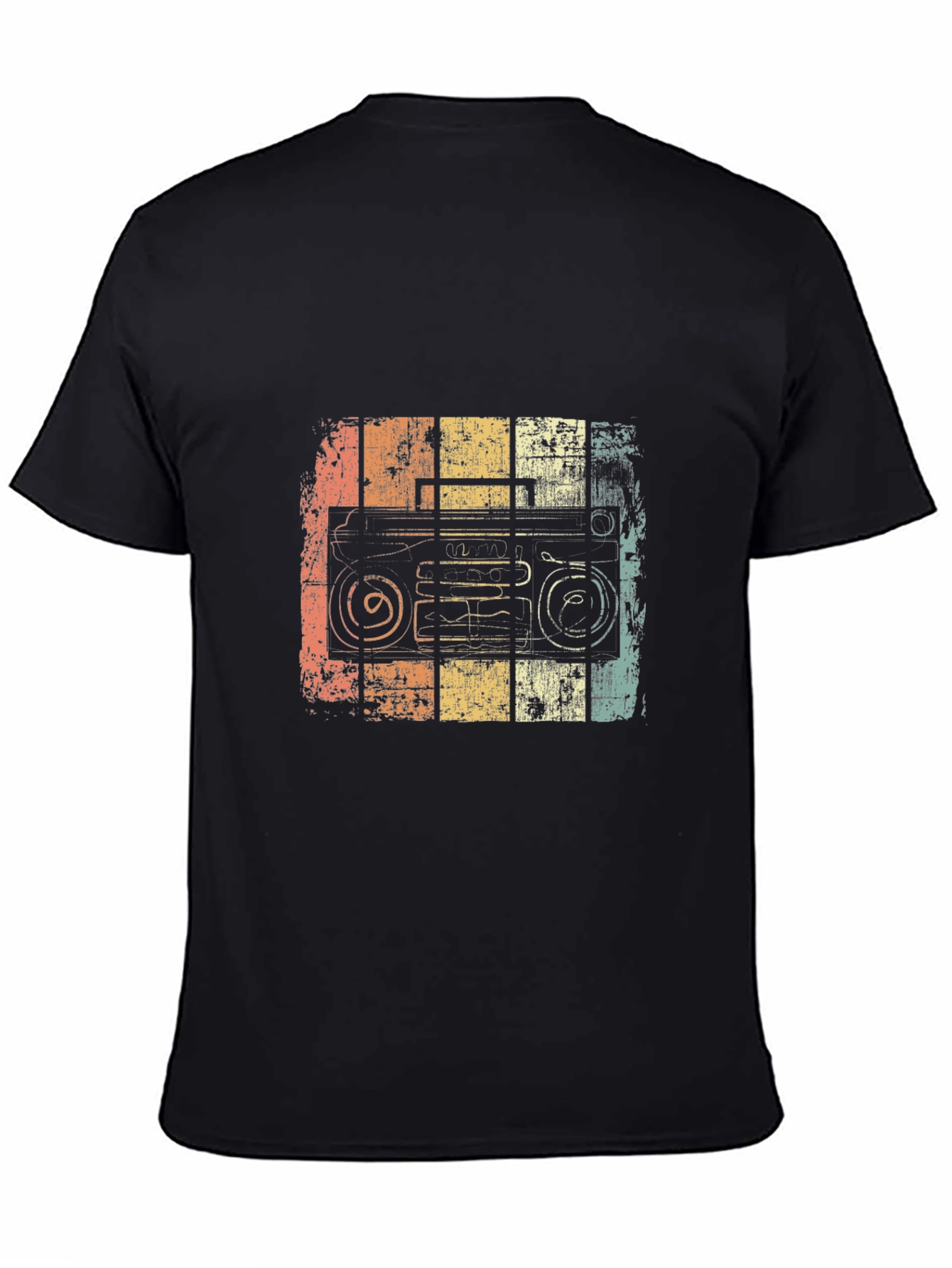 Retro Boombox Graphic T-Shirt