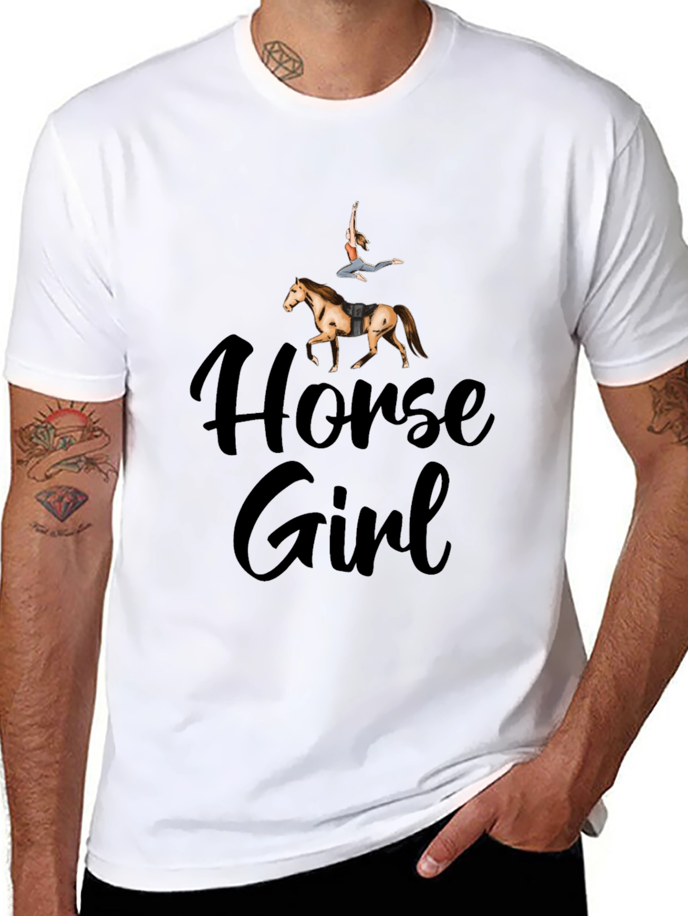Horse Girl Graphic T-Shirt - Equestrian Lifestyle Tee