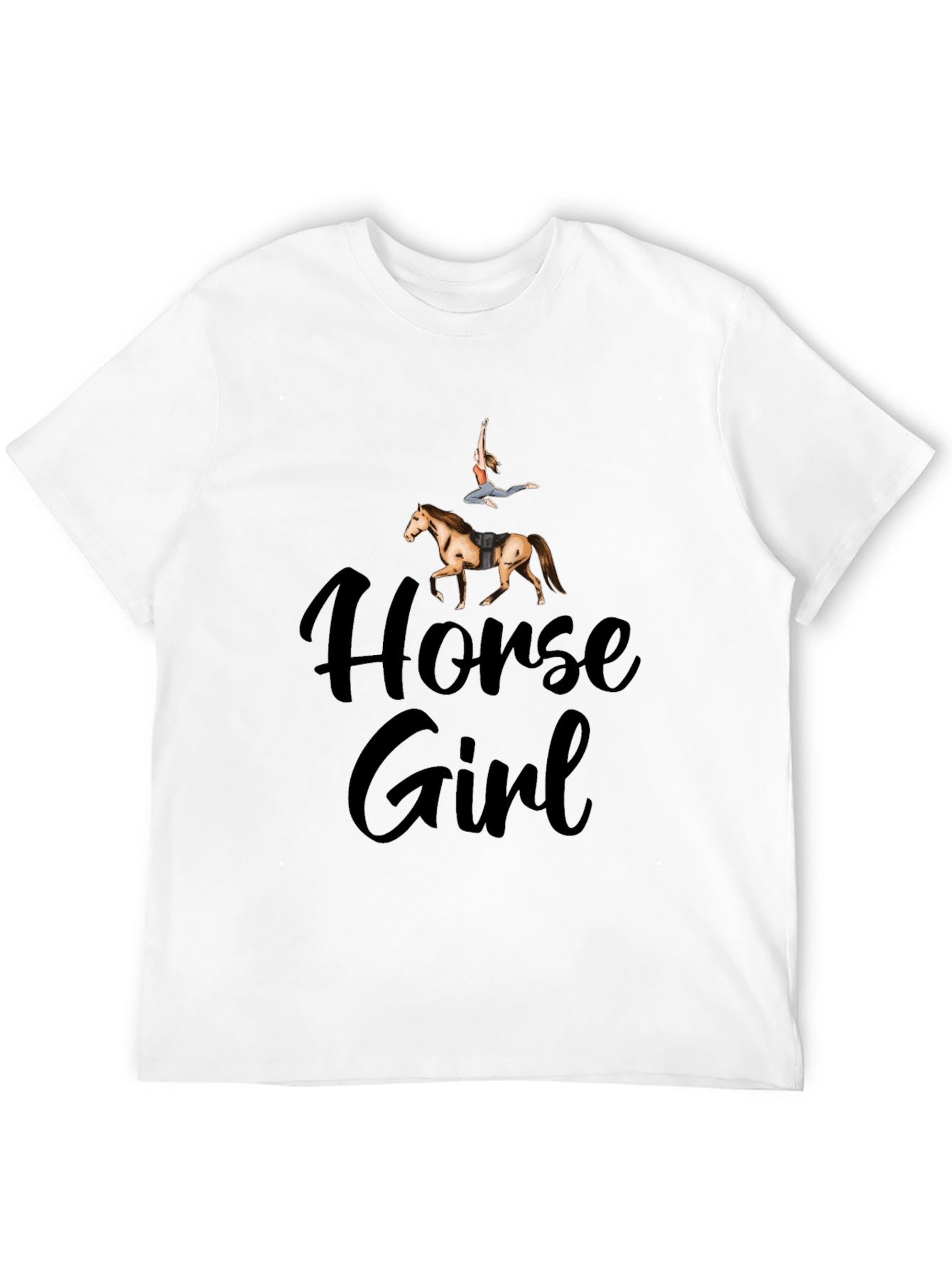 Horse Girl Graphic T-Shirt - Equestrian Lifestyle Tee