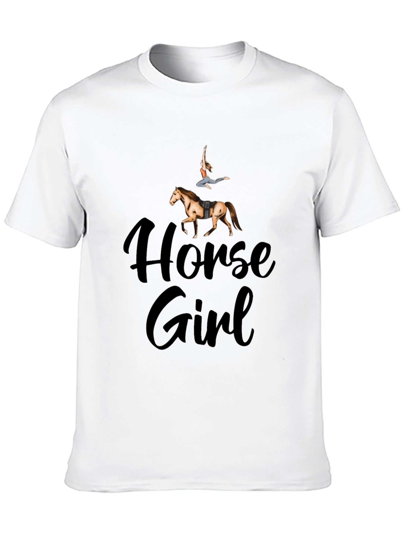 Horse Girl Graphic T-Shirt - Equestrian Lifestyle Tee