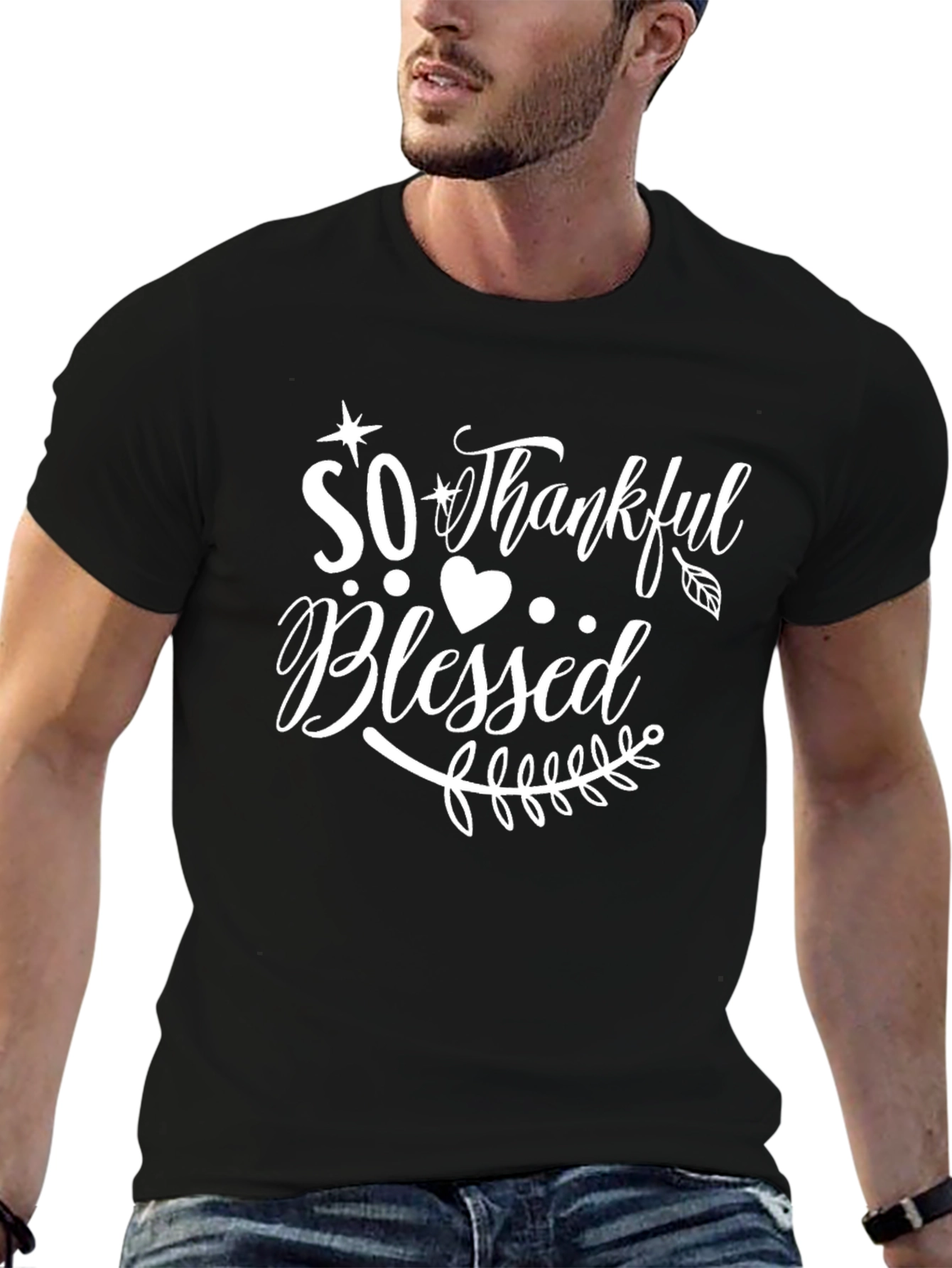 So Thankful Blessed Graphic T-Shirt