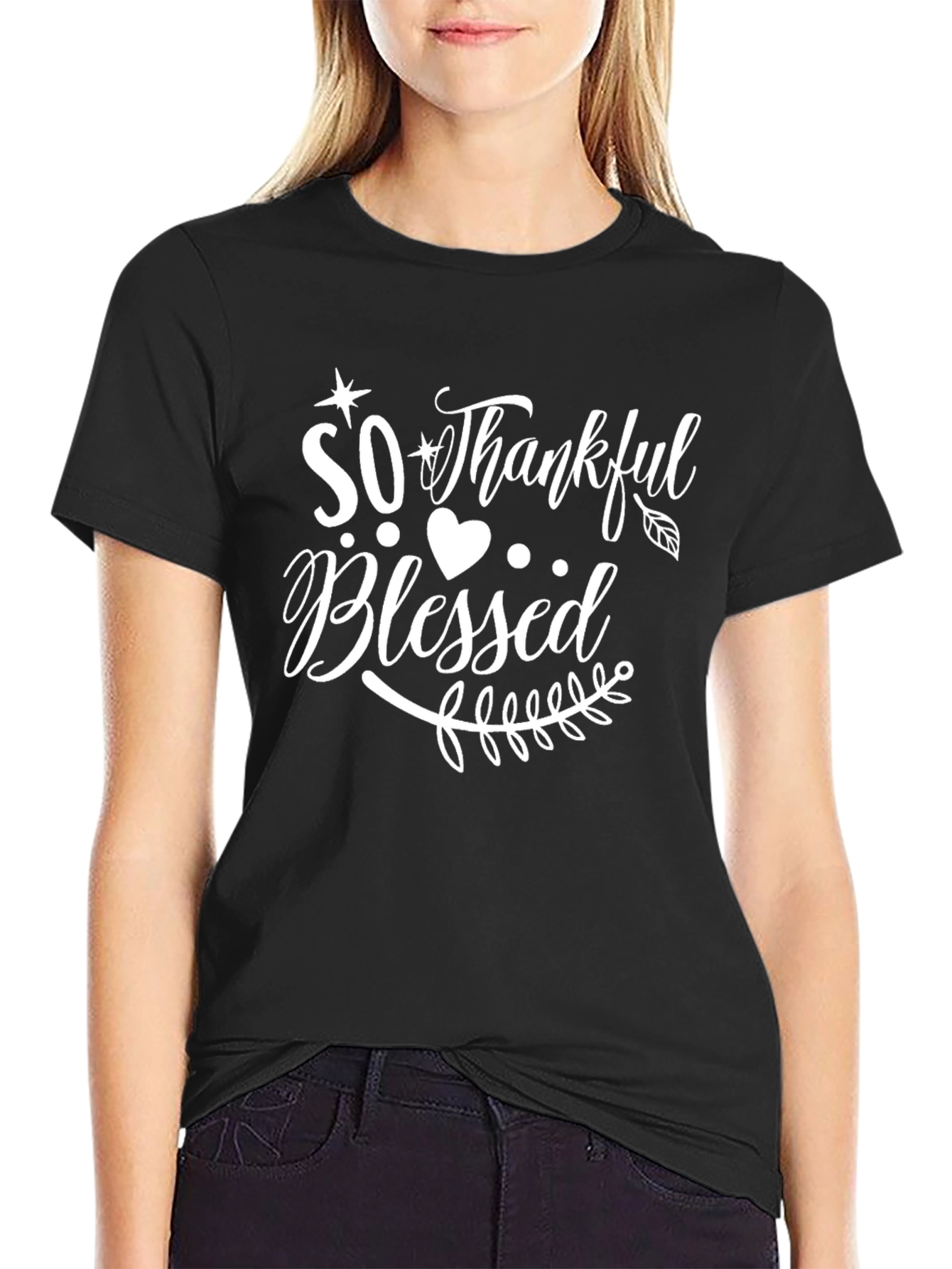 So Thankful Blessed Graphic T-Shirt