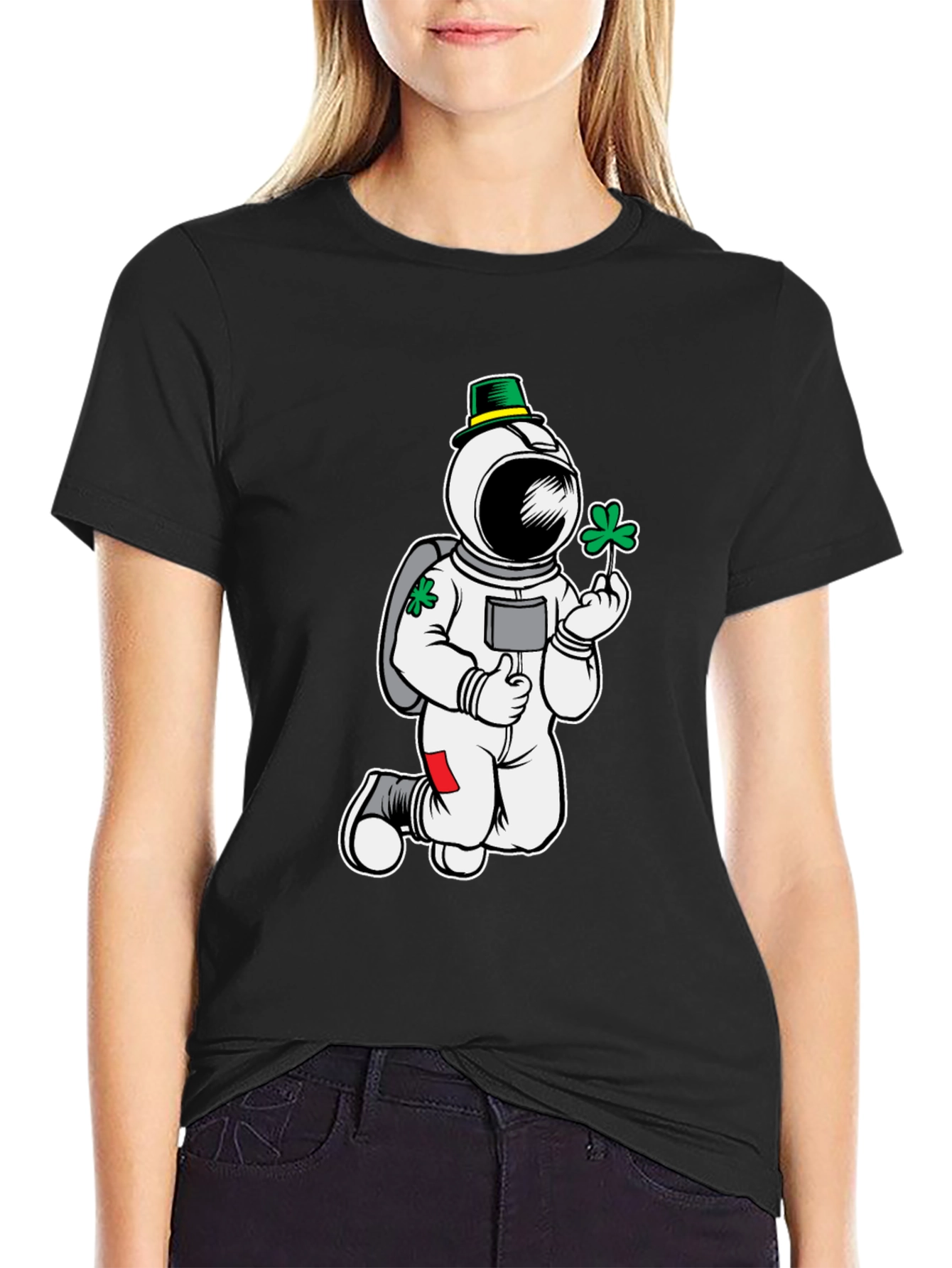 St. Patricks Day Astronaut T-Shirt