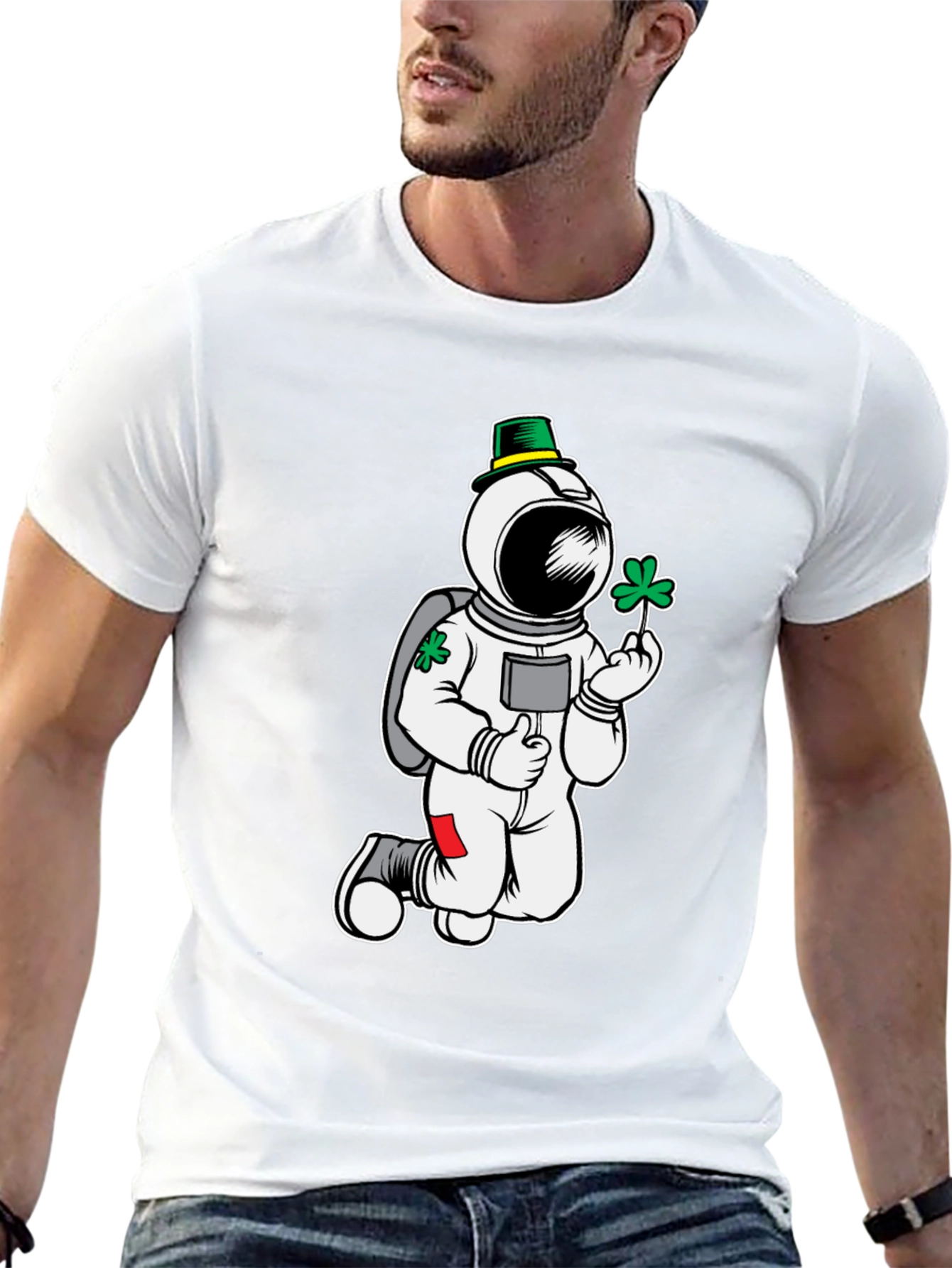 St. Patricks Day Astronaut T-Shirt