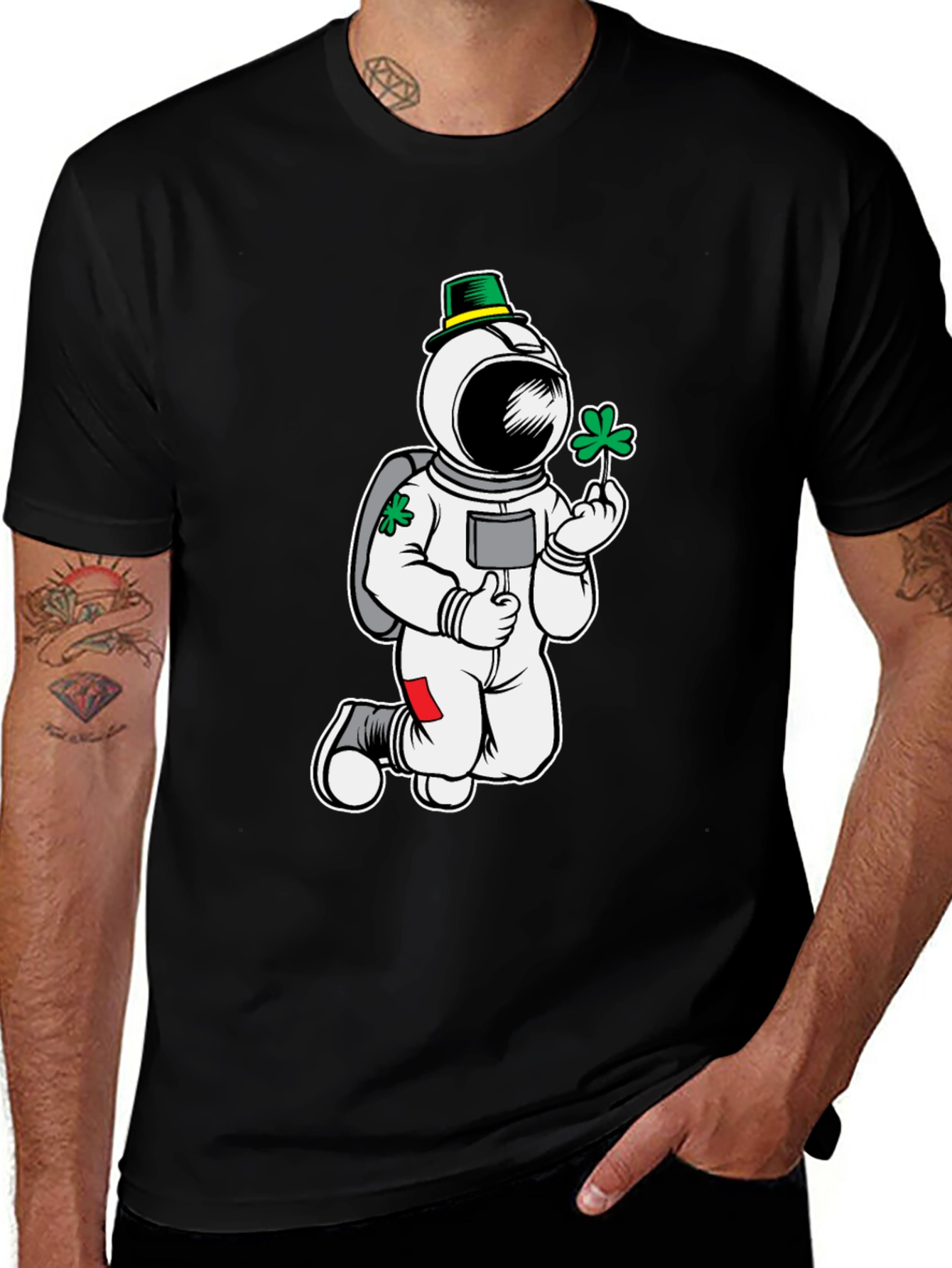 St. Patricks Day Astronaut T-Shirt
