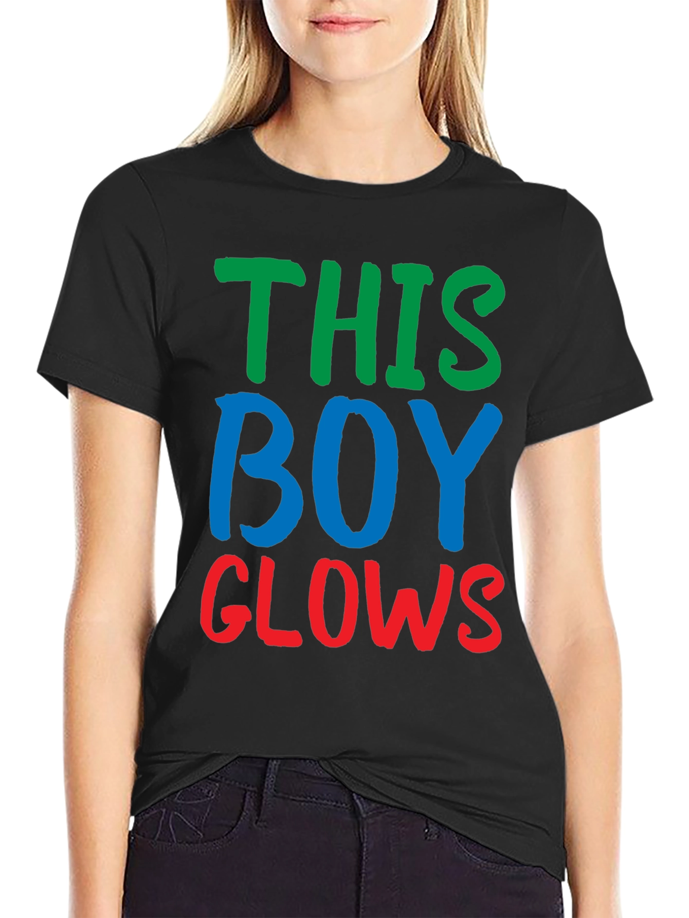 This Boy Glows Graphic Tee - Trendy Statement Shirt