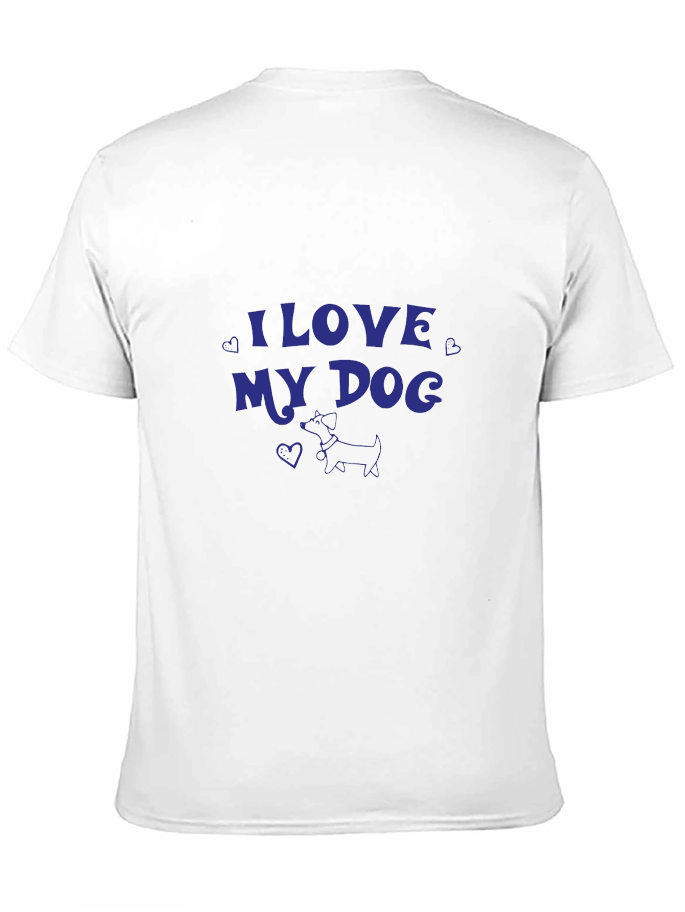 I Love My Dog Black T-Shirt