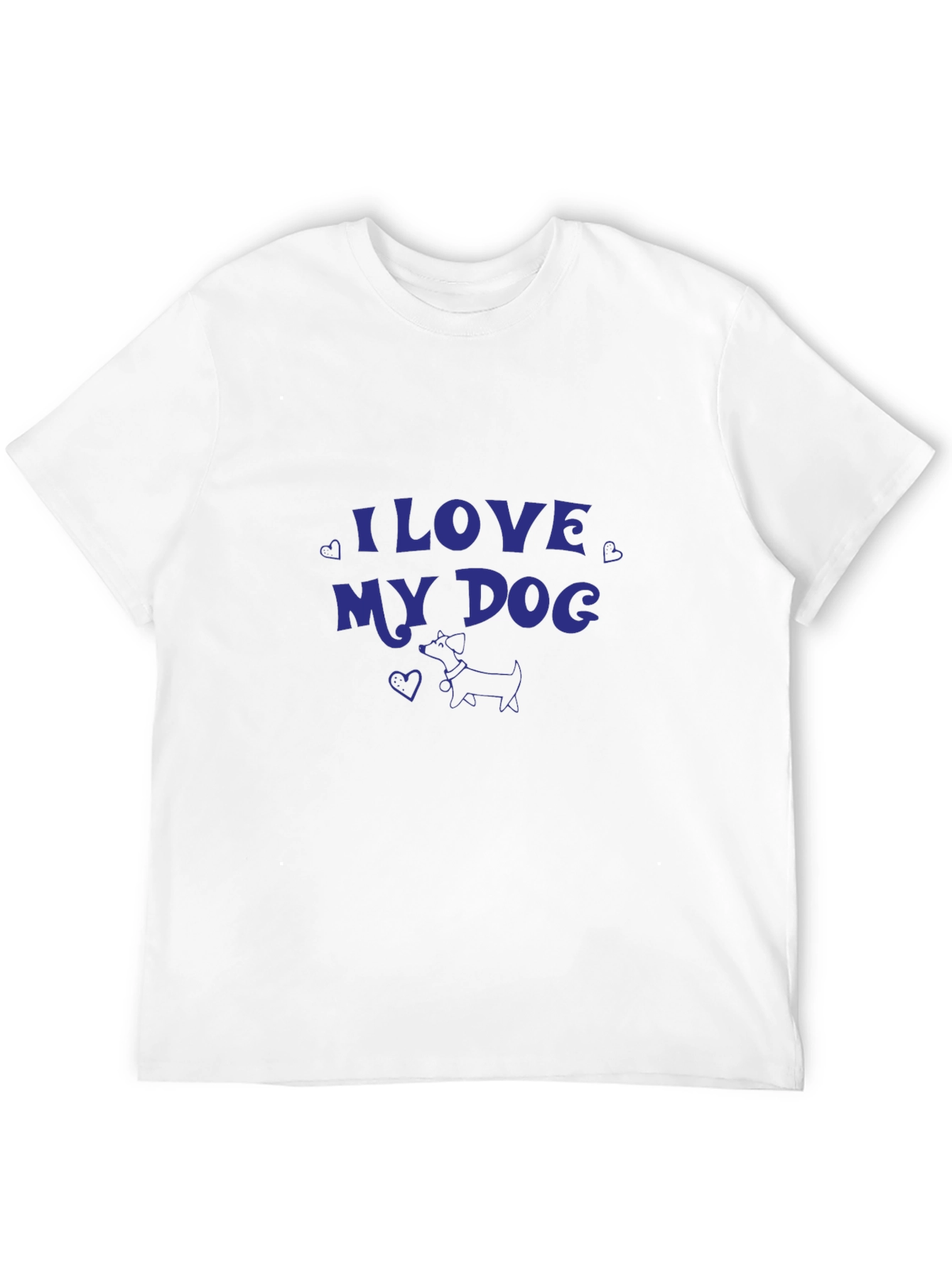 I Love My Dog Black T-Shirt