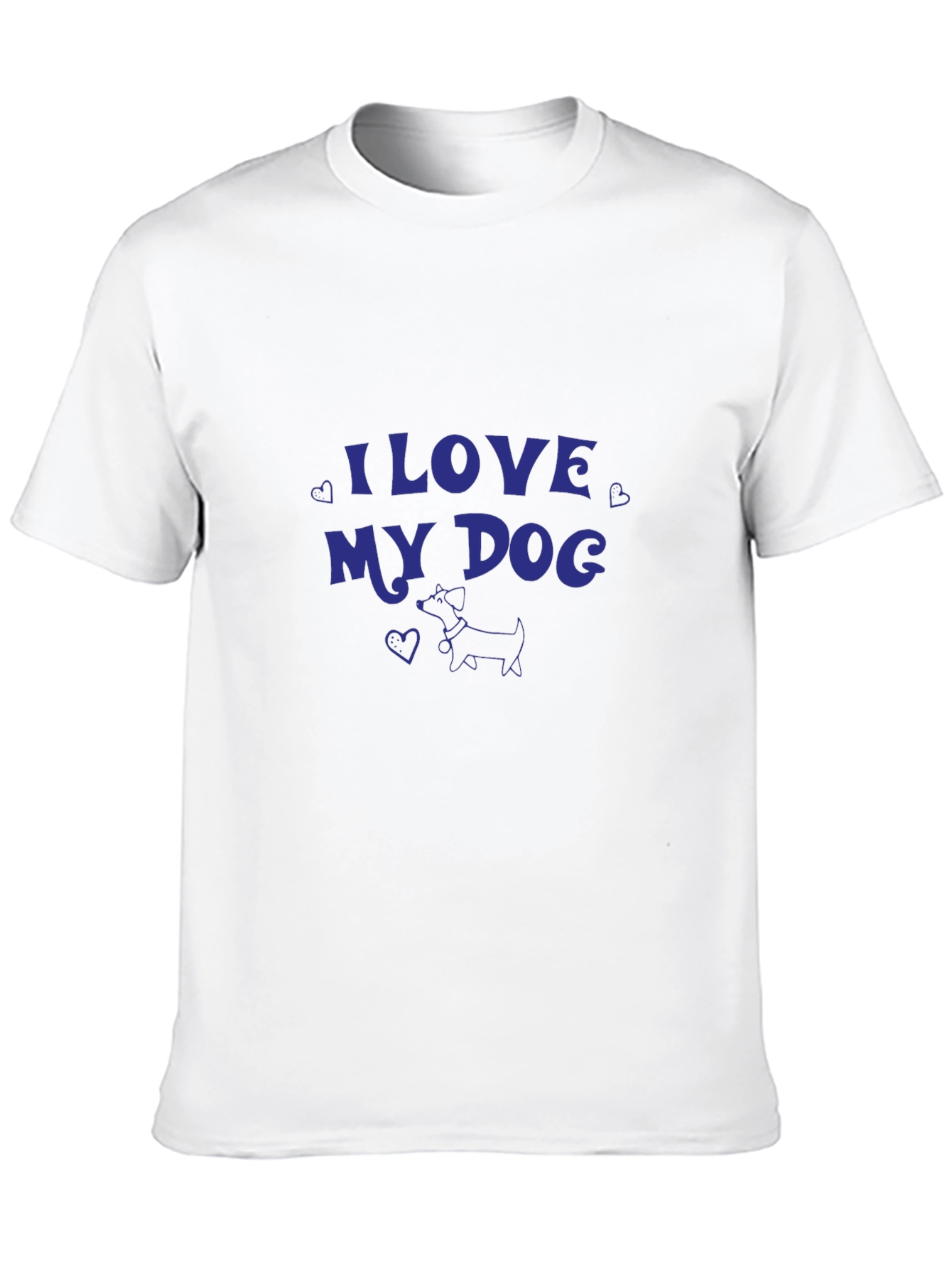 I Love My Dog Black T-Shirt