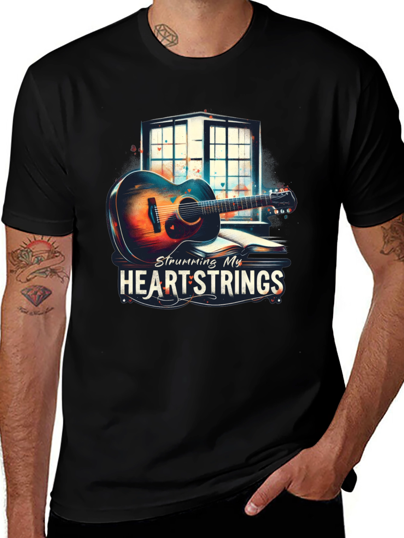 Heartstrings Guitar Graphic Tee